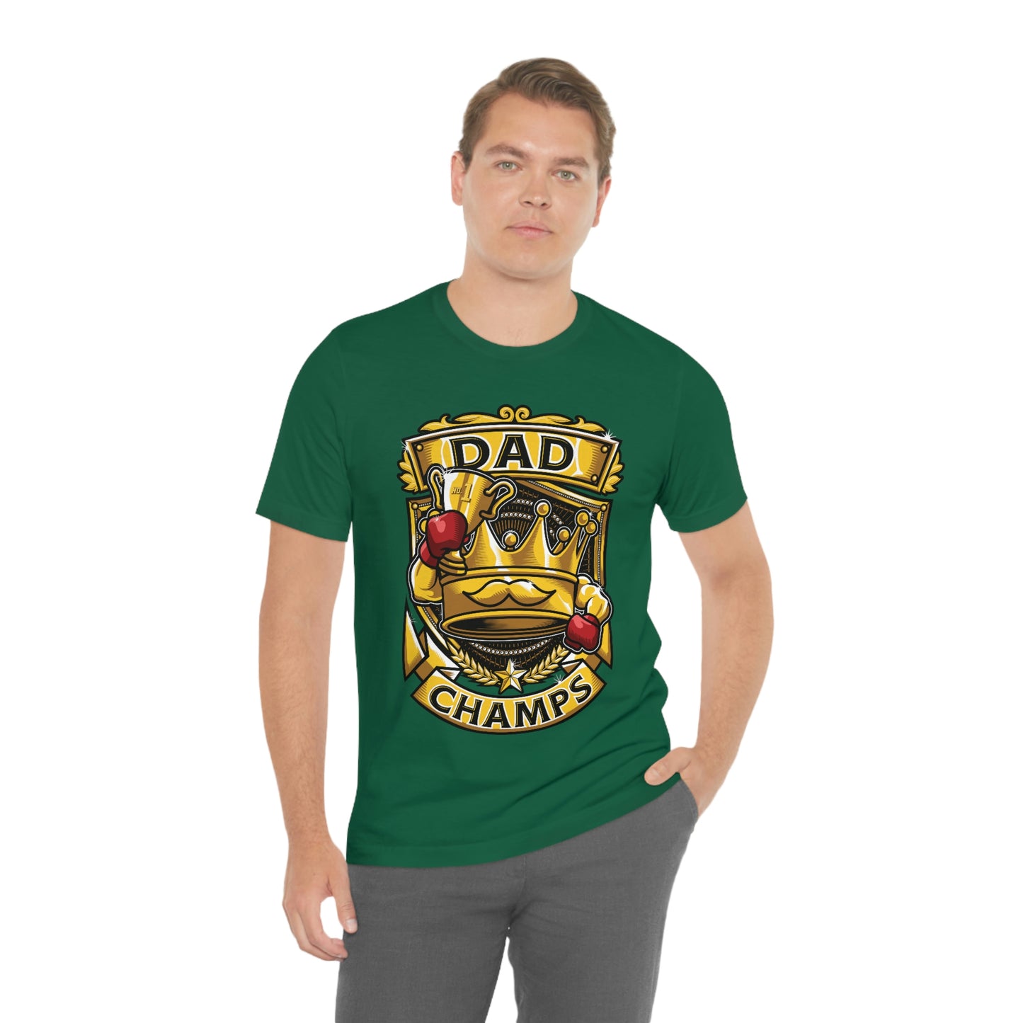Dad Champs! - Unisex Jersey Short Sleeve Tee (Canvas-Bella)