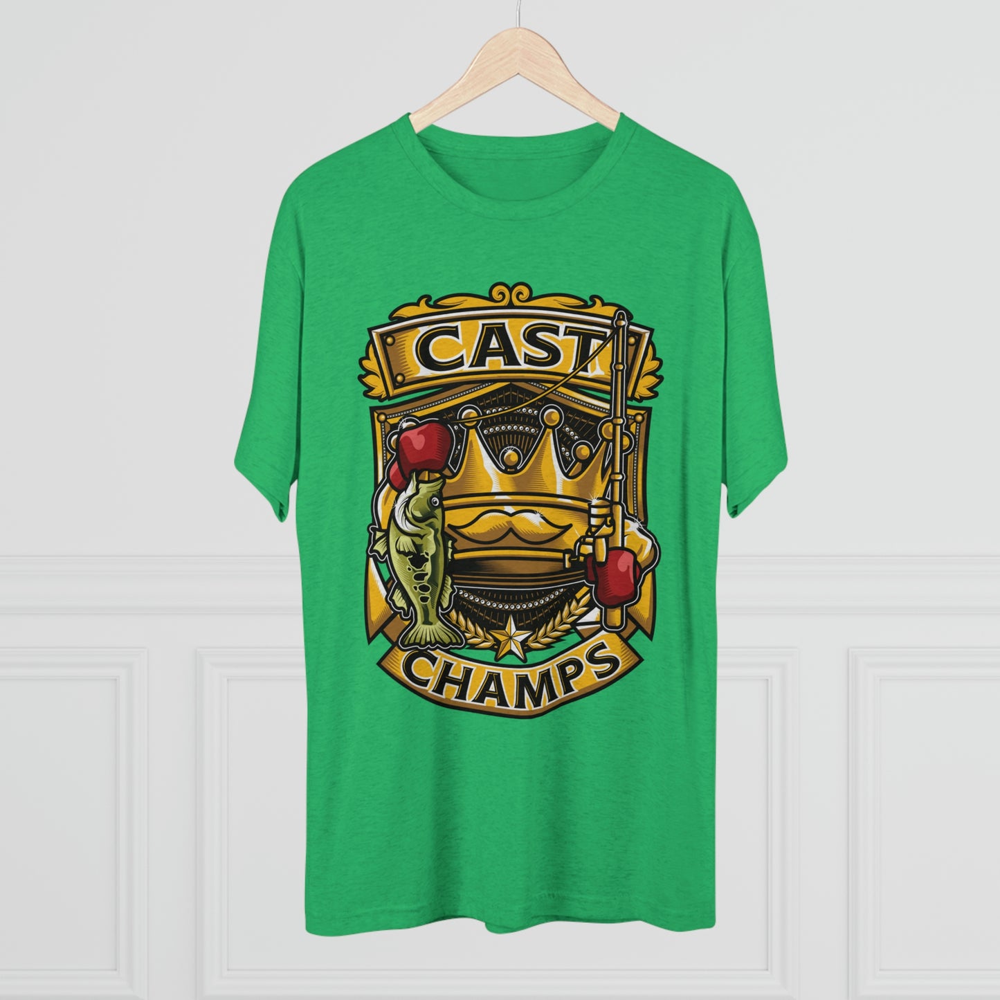 CAST CHAMPS - PREMIUM SOFT - Unisex Tri-Blend Crew Tee (Next Level 6010)
