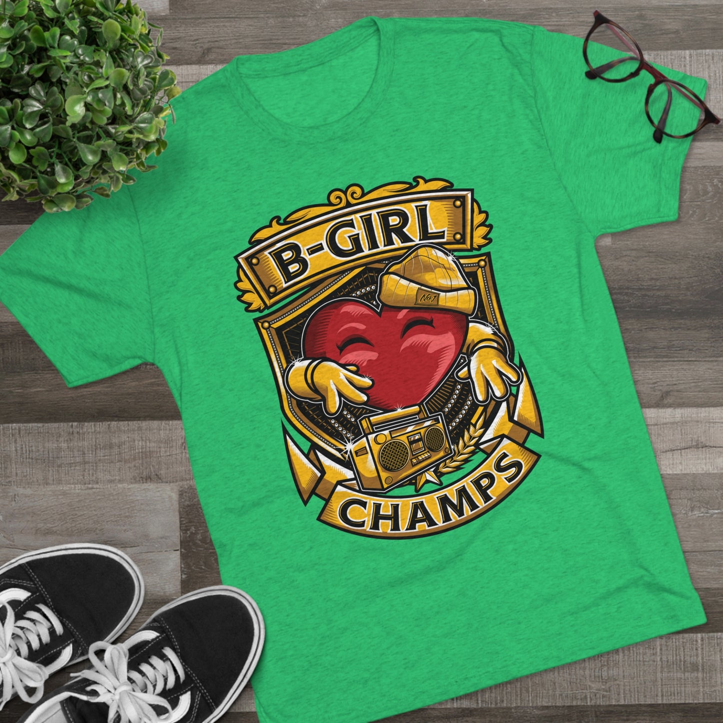 B-GIRL CHAMPS - PREMIUM SOFT - Unisex Tri-Blend Crew Tee (Next Level 6010)