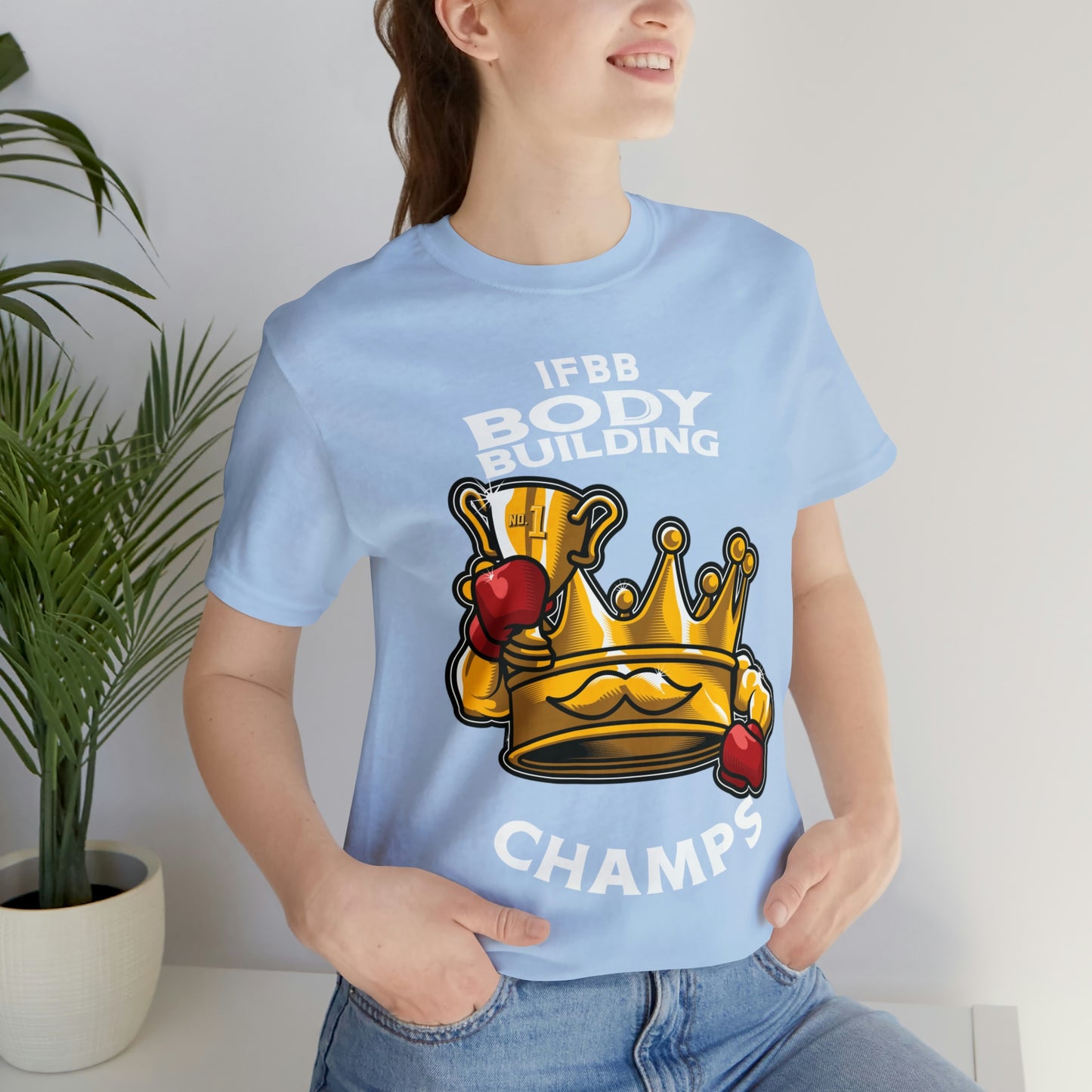 IFBB BODY BUILDING CHAMPS (v2) - Unisex Jersey Short Sleeve Tee (Bella+Canvas)