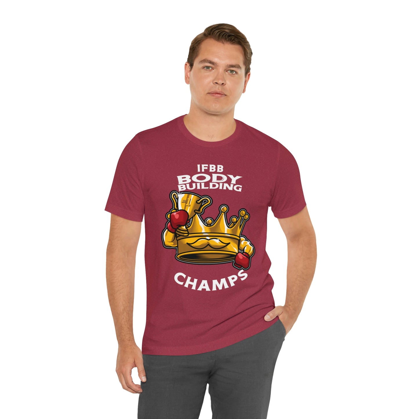 IFBB BODY BUILDING CHAMPS (v2) - Unisex Jersey Short Sleeve Tee (Bella+Canvas)