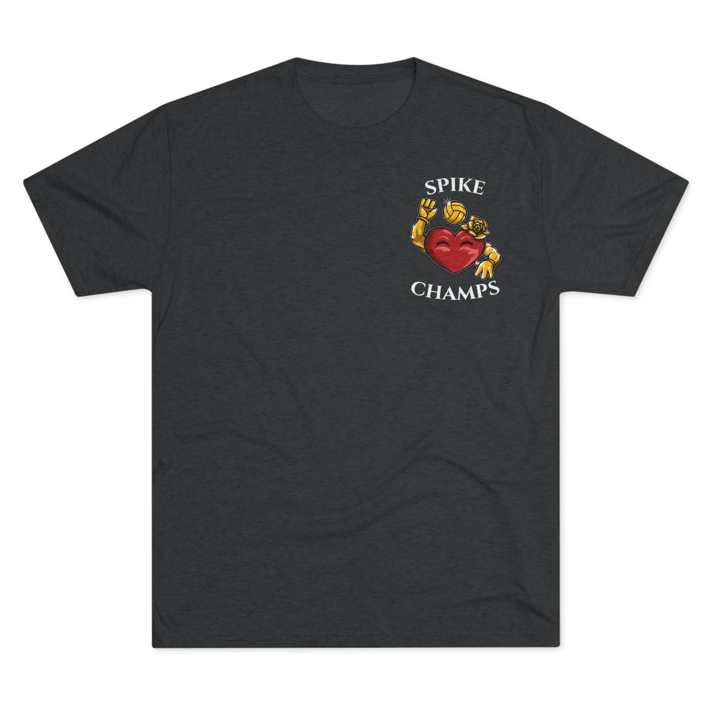 SPIKE CHAMPS (Small Logo) - PREMIUM SOFT - Unisex Tri-Blend Crew Tee (Next Level 6010)