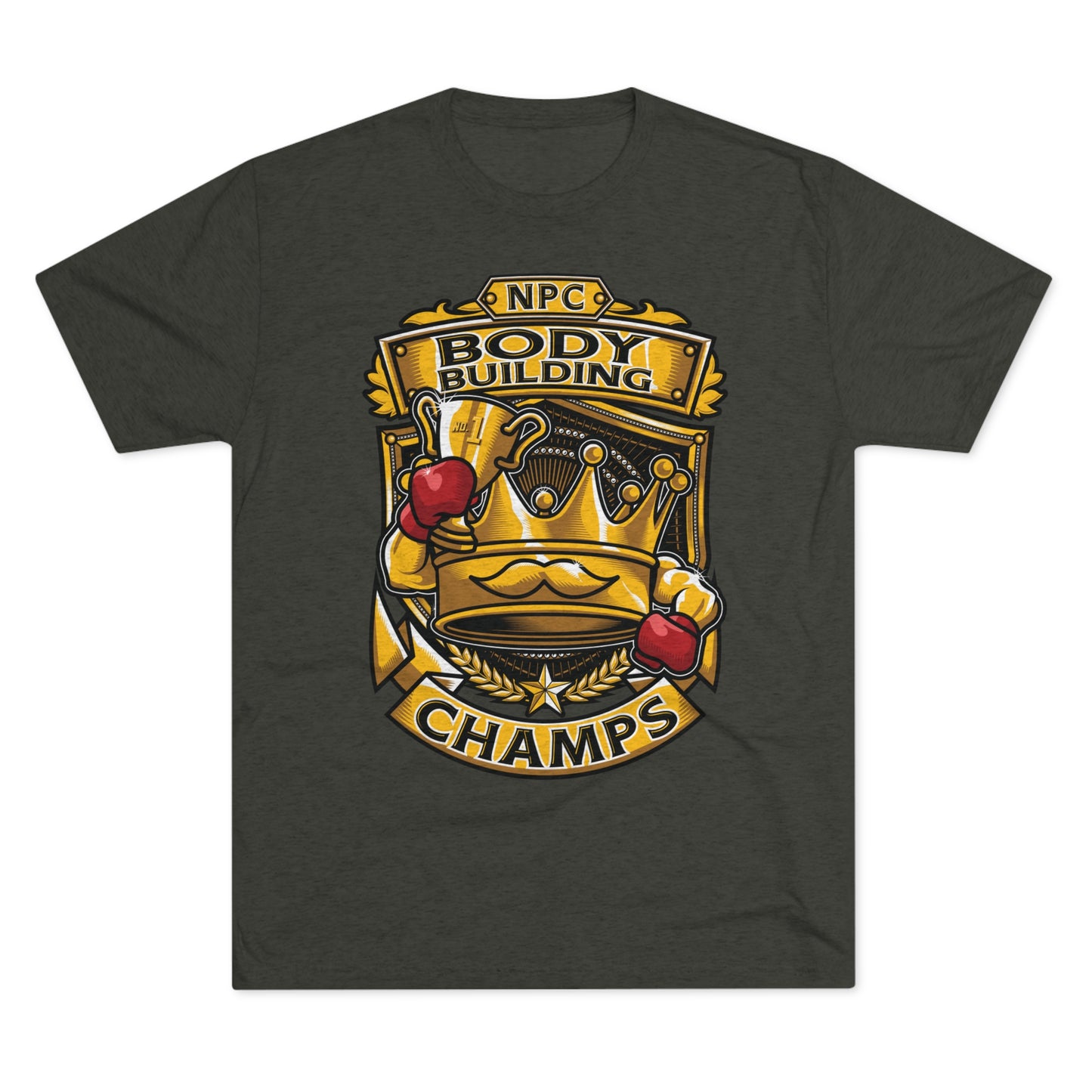 NPC BODY BUILDING CHAMPS - PREMIUM SOFT - Unisex Tri-Blend Crew Tee (Next Level 6010)