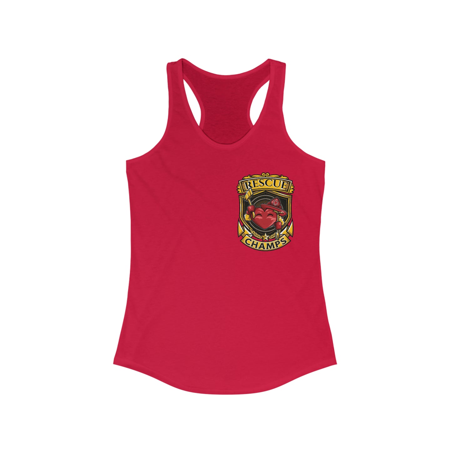 RESCUE CHAMPS (Small Logo) - Women's Ideal Racerback Tank