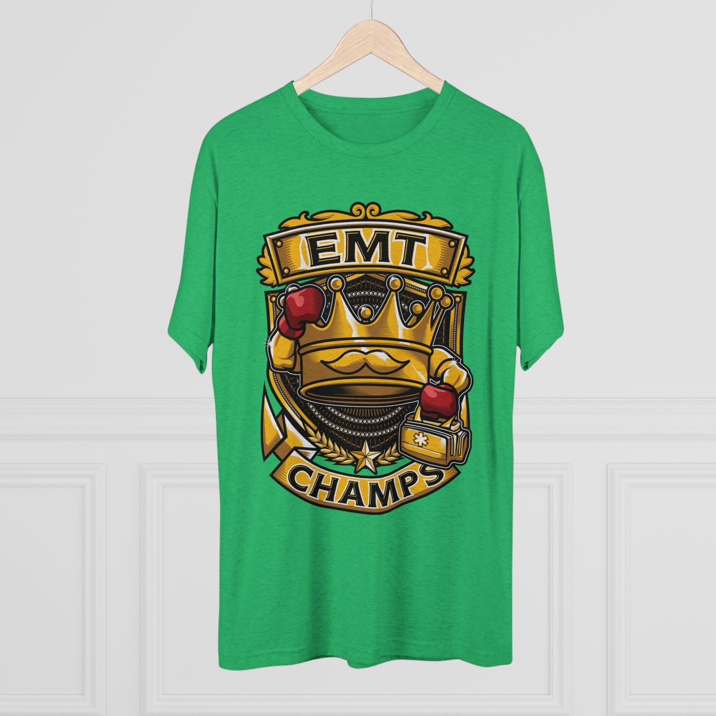 EMT CHAMPS - PREMIUM SOFT - Unisex Tri-Blend Crew Tee (Next Level 6010)