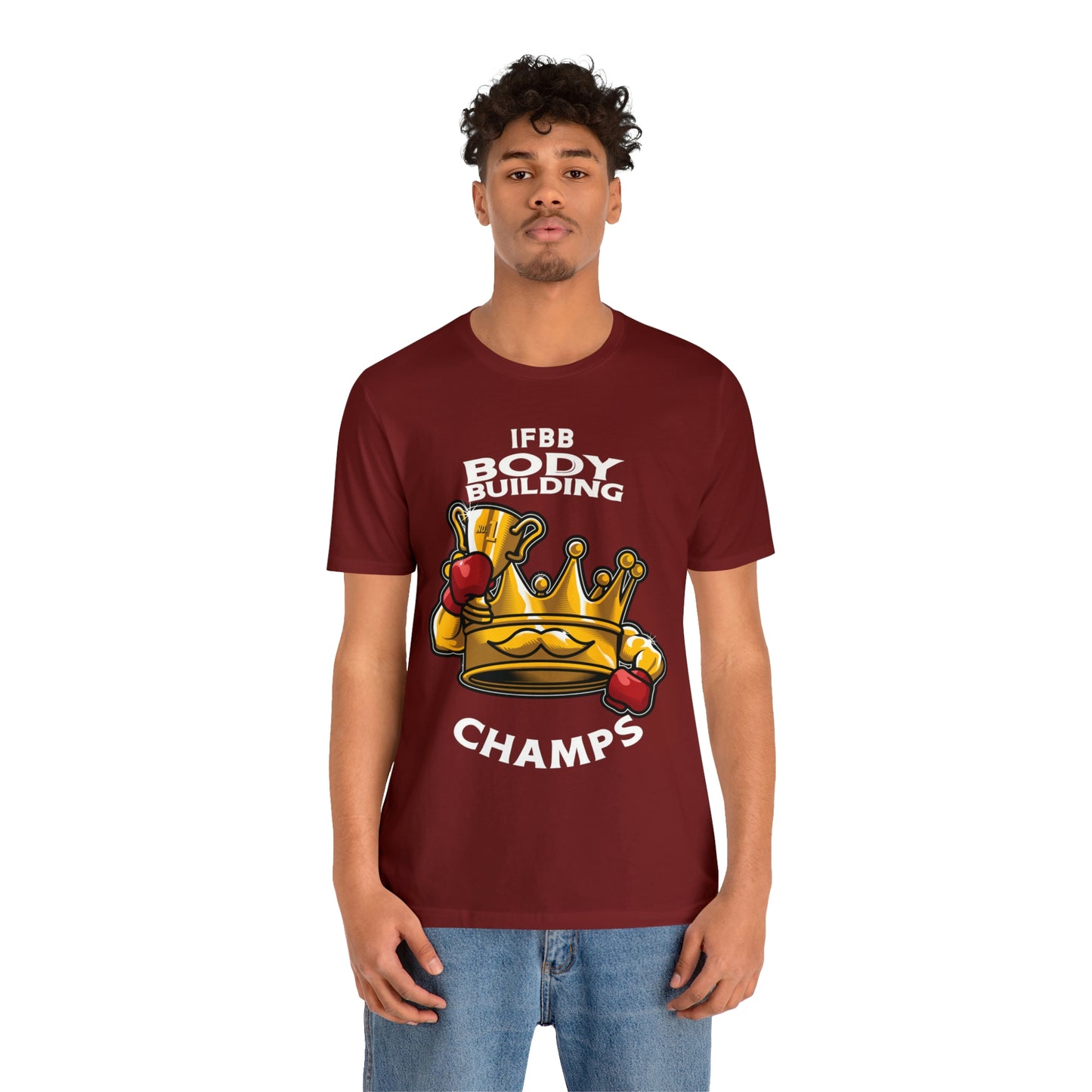 IFBB BODY BUILDING CHAMPS (v2) - Unisex Jersey Short Sleeve Tee (Bella+Canvas)