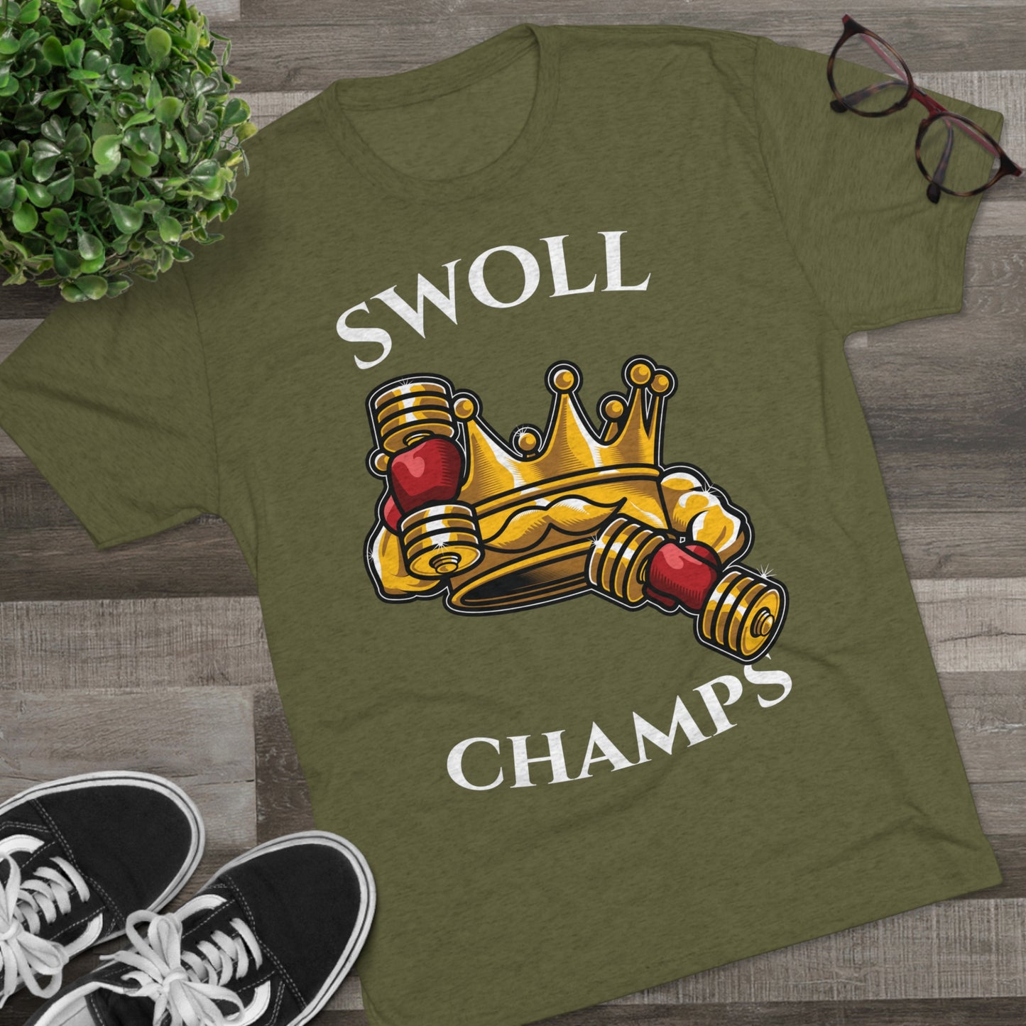 SWOLL CHAMPS - PREMIUM SOFT - Unisex Tri-Blend Crew Tee (Next Level 6010)