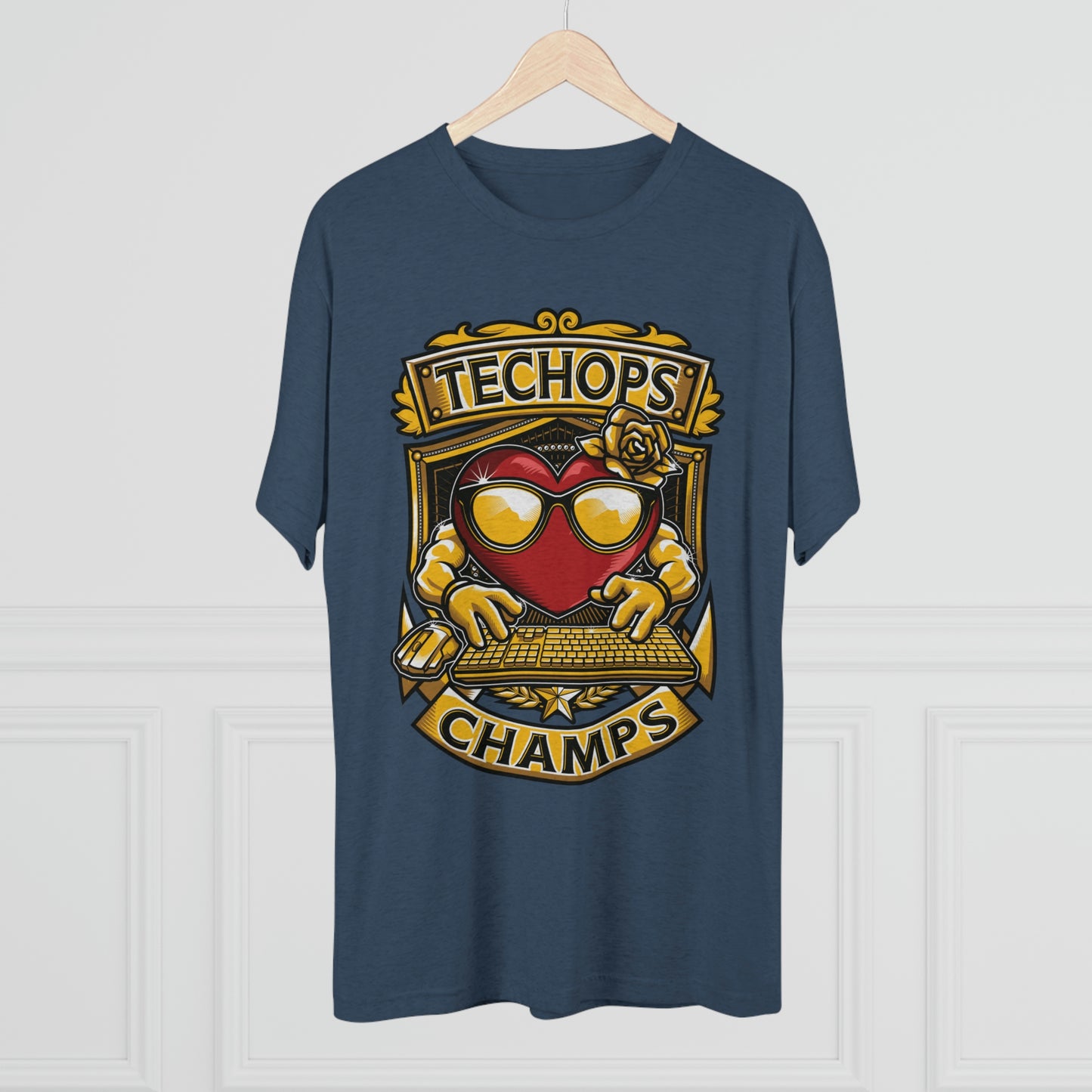 TECHOPS CHAMPS - PREMIUM SOFT - Unisex Tri-Blend Crew Tee (Next Level 6010)