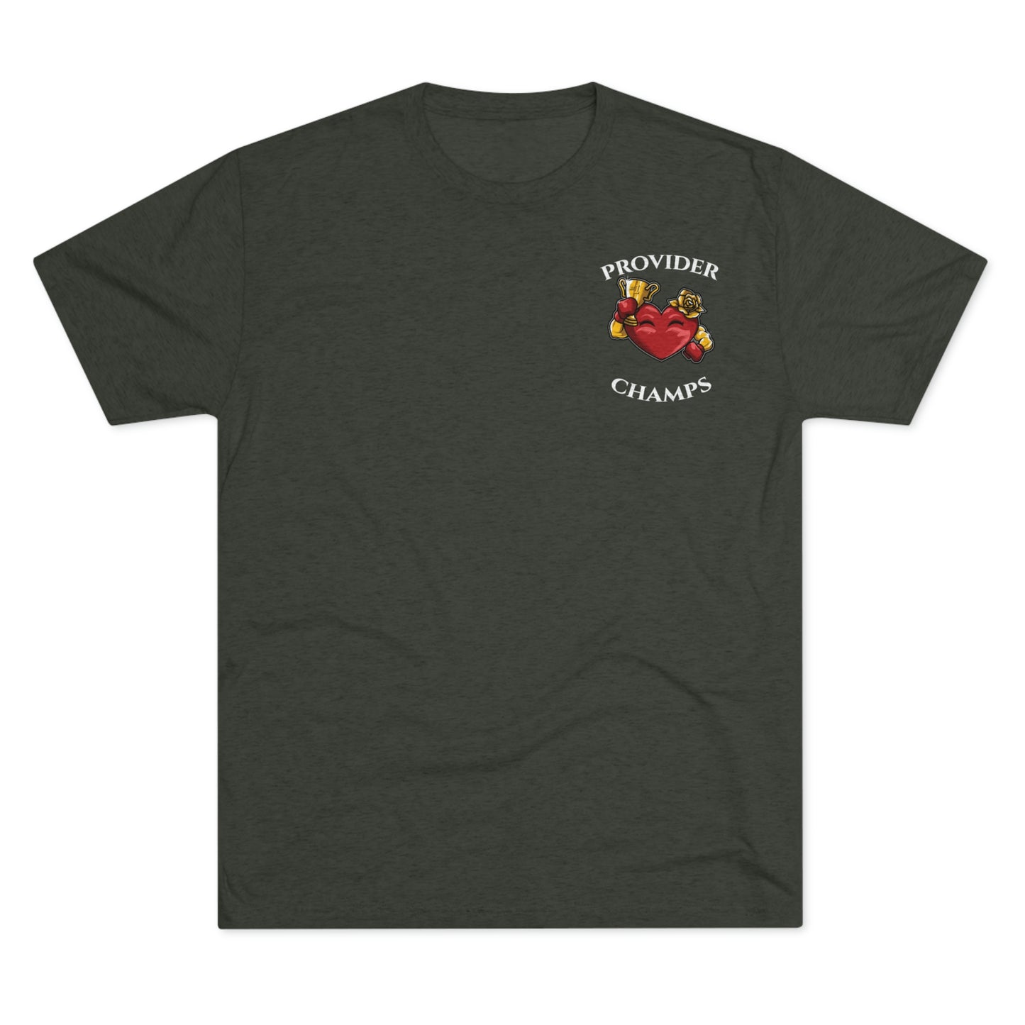 PROVIDER CHAMPS (Alternate Small Logo) - PREMIUM SOFT - Unisex Tri-Blend Crew Tee (Next Level 6010)