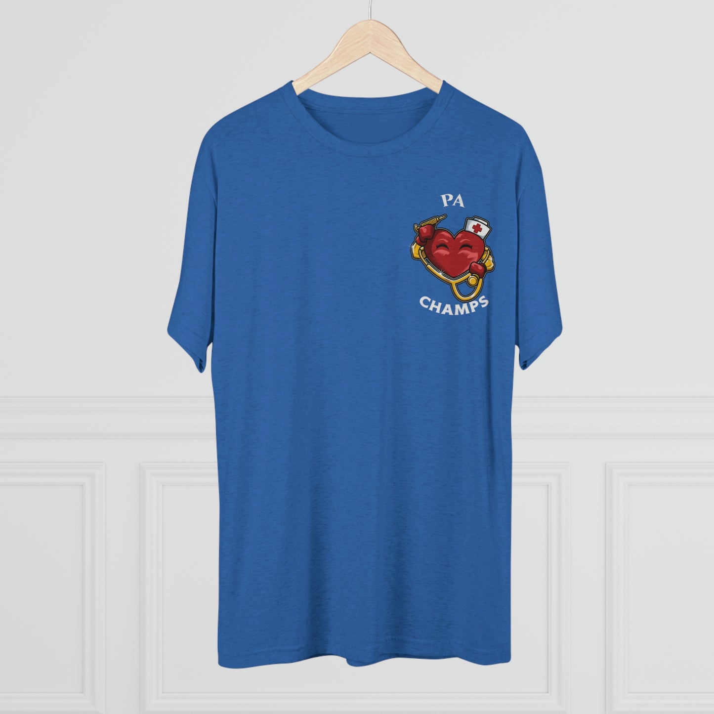 PA CHAMPS (Small Logo) - PREMIUM SOFT - Unisex Tri-Blend Crew Tee (Next Level 6010)