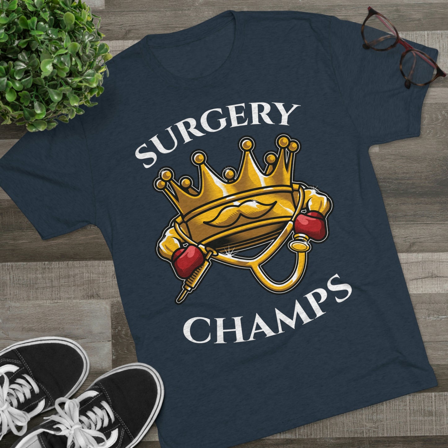 SURGERY CHAMPS - PREMIUM SOFT - Unisex Tri-Blend Crew Tee (Next Level 6010)