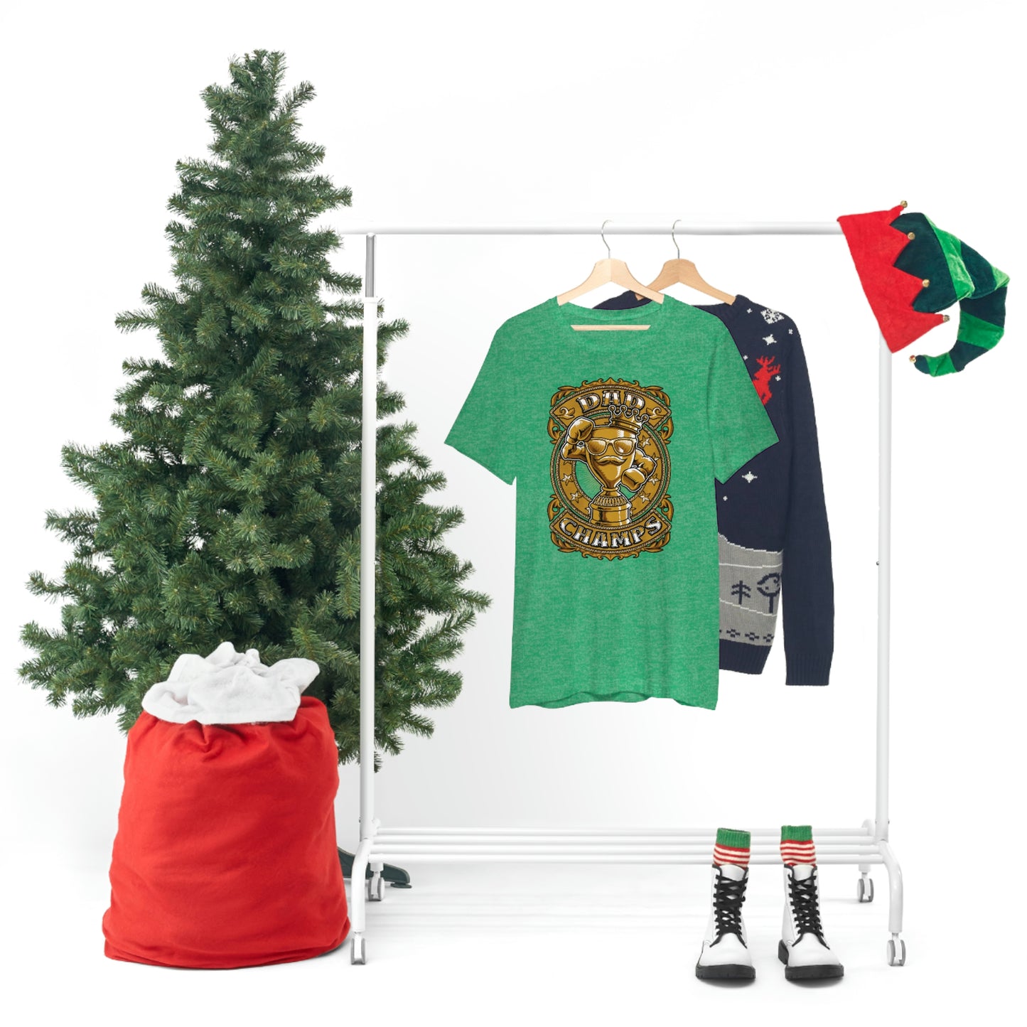 Dad Champs (Gold)! - Unisex Jersey Short Sleeve Tee (Bella+Canvas)