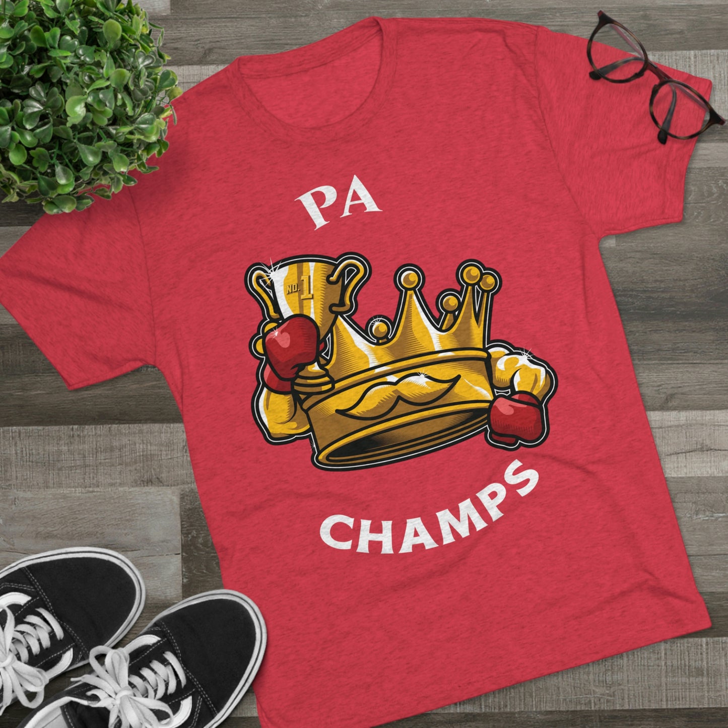 PA CHAMPS (Alternate Logo) - PREMIUM SOFT - Unisex Tri-Blend Crew Tee (Next Level 6010)
