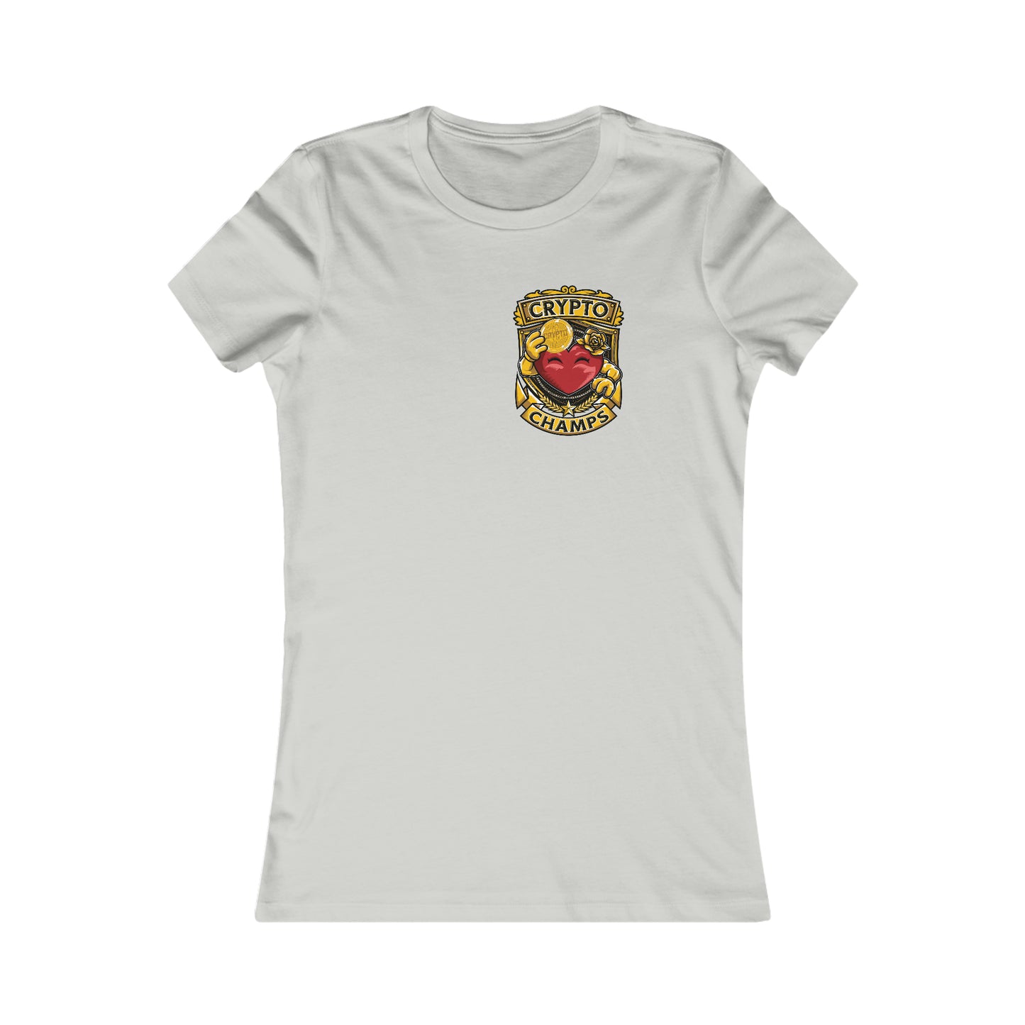 CRYPTO CHAMPS! (Small Front Logo) - Women's Favorite Tee (Bella+Canvas)