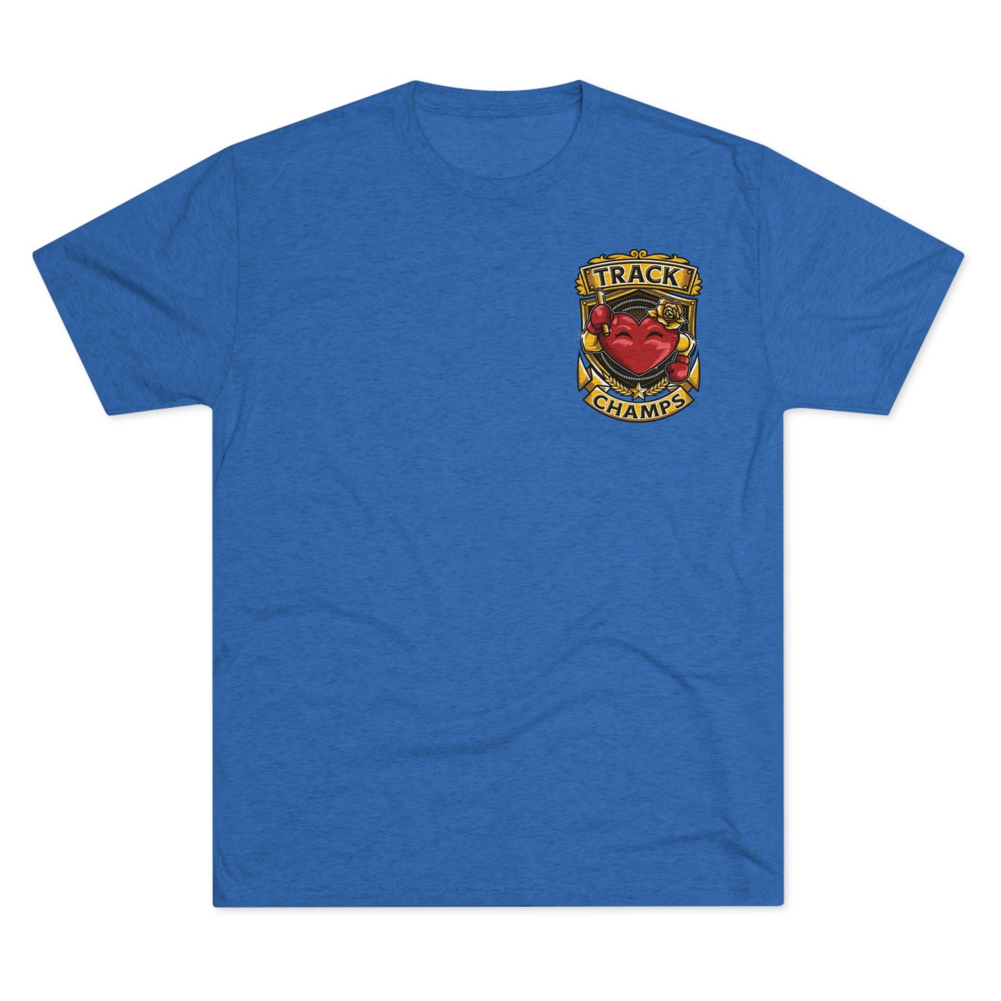 TRACK CHAMPS (Small Logo) - PREMIUM SOFT - Unisex Tri-Blend Crew Tee (Next Level 6010)