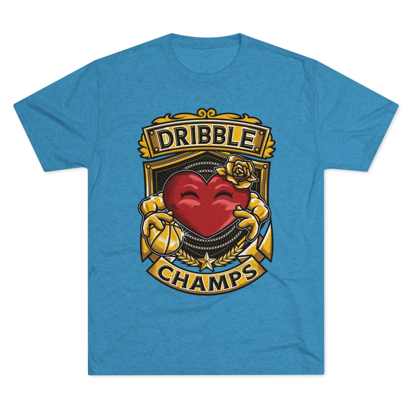 DRIBBLE CHAMPS - PREMIUM SOFT - Unisex Tri-Blend Crew Tee (Next Level 6010)