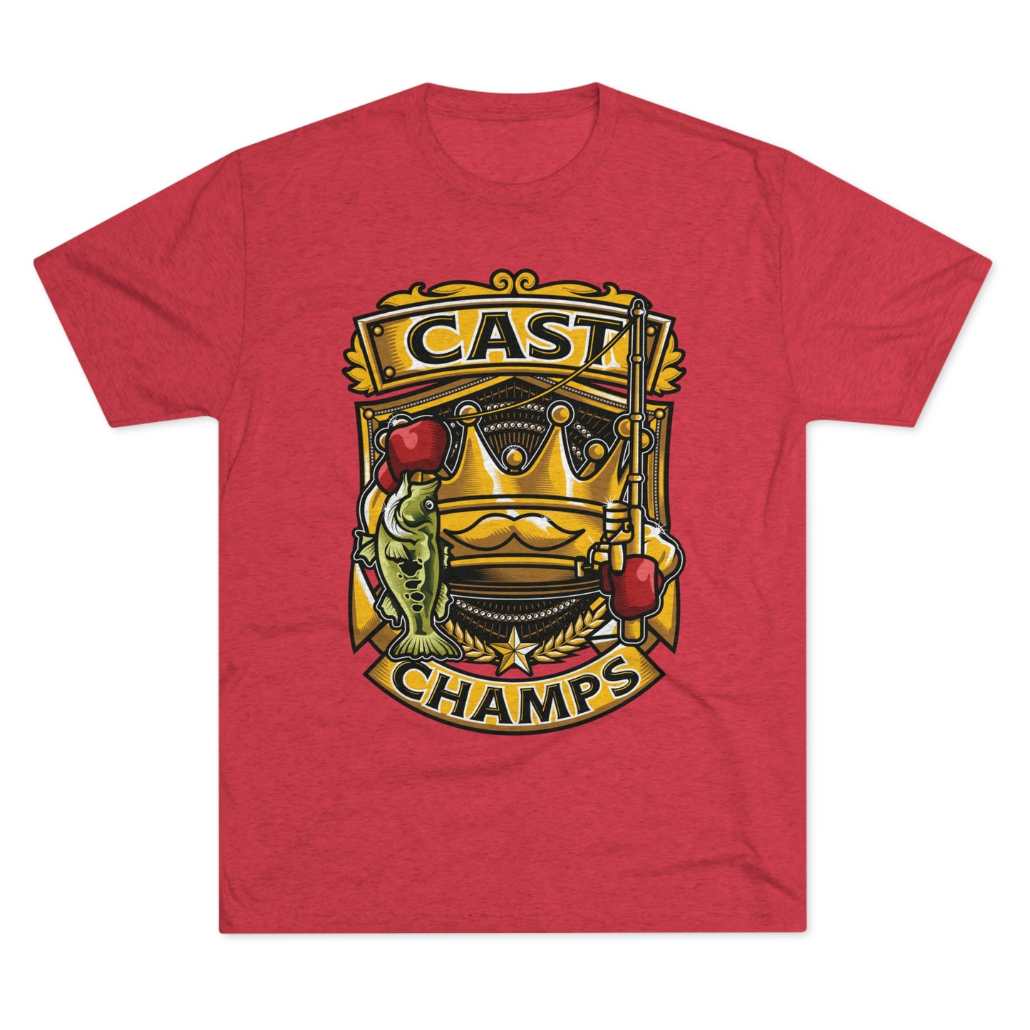 CAST CHAMPS - PREMIUM SOFT - Unisex Tri-Blend Crew Tee (Next Level 6010)