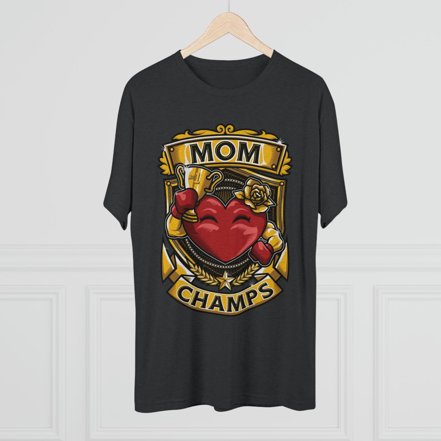 MOM CHAMPS - PREMIUM SOFT - Unisex Tri-Blend Crew Tee (Next Level 6010)