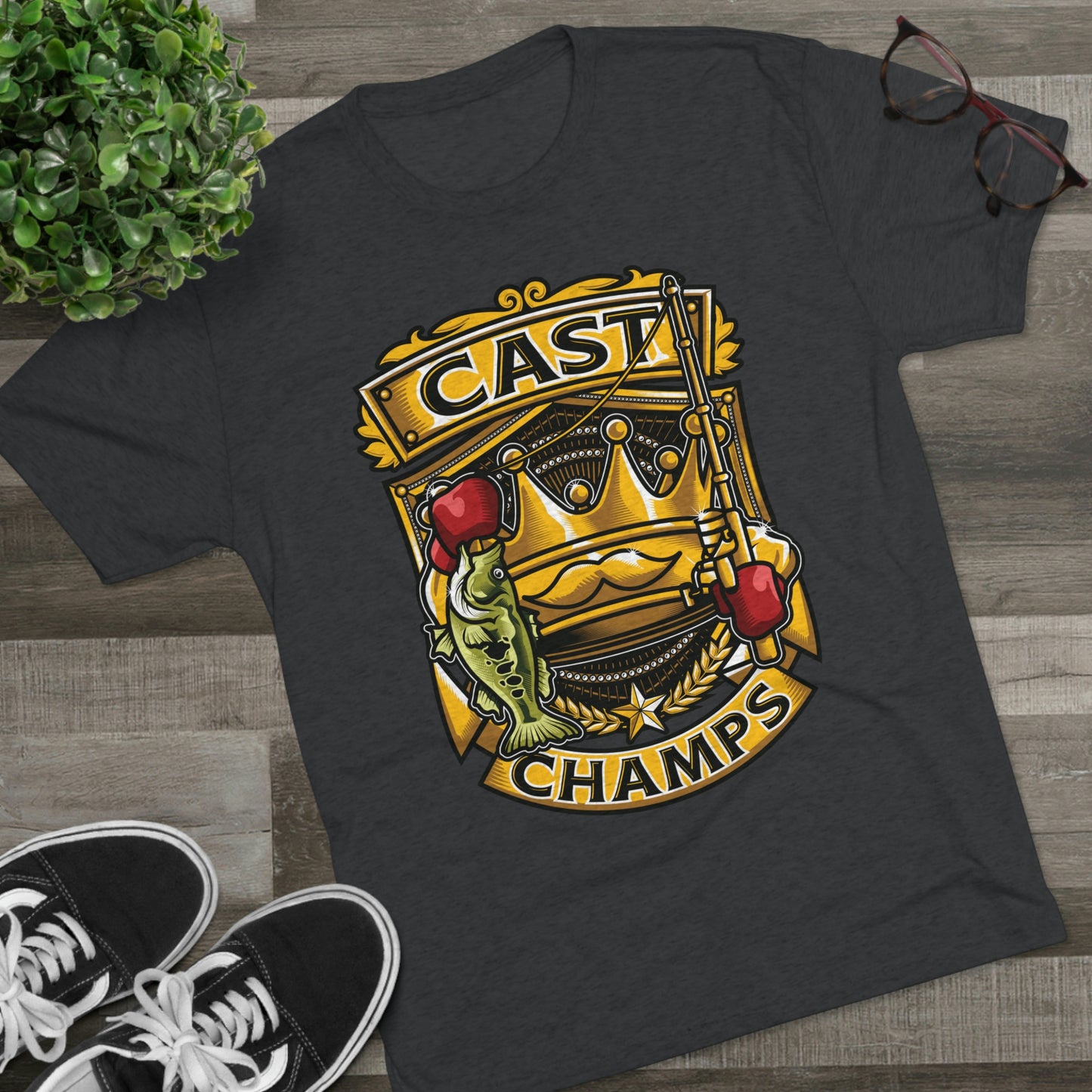 CAST CHAMPS - PREMIUM SOFT - Unisex Tri-Blend Crew Tee (Next Level 6010)