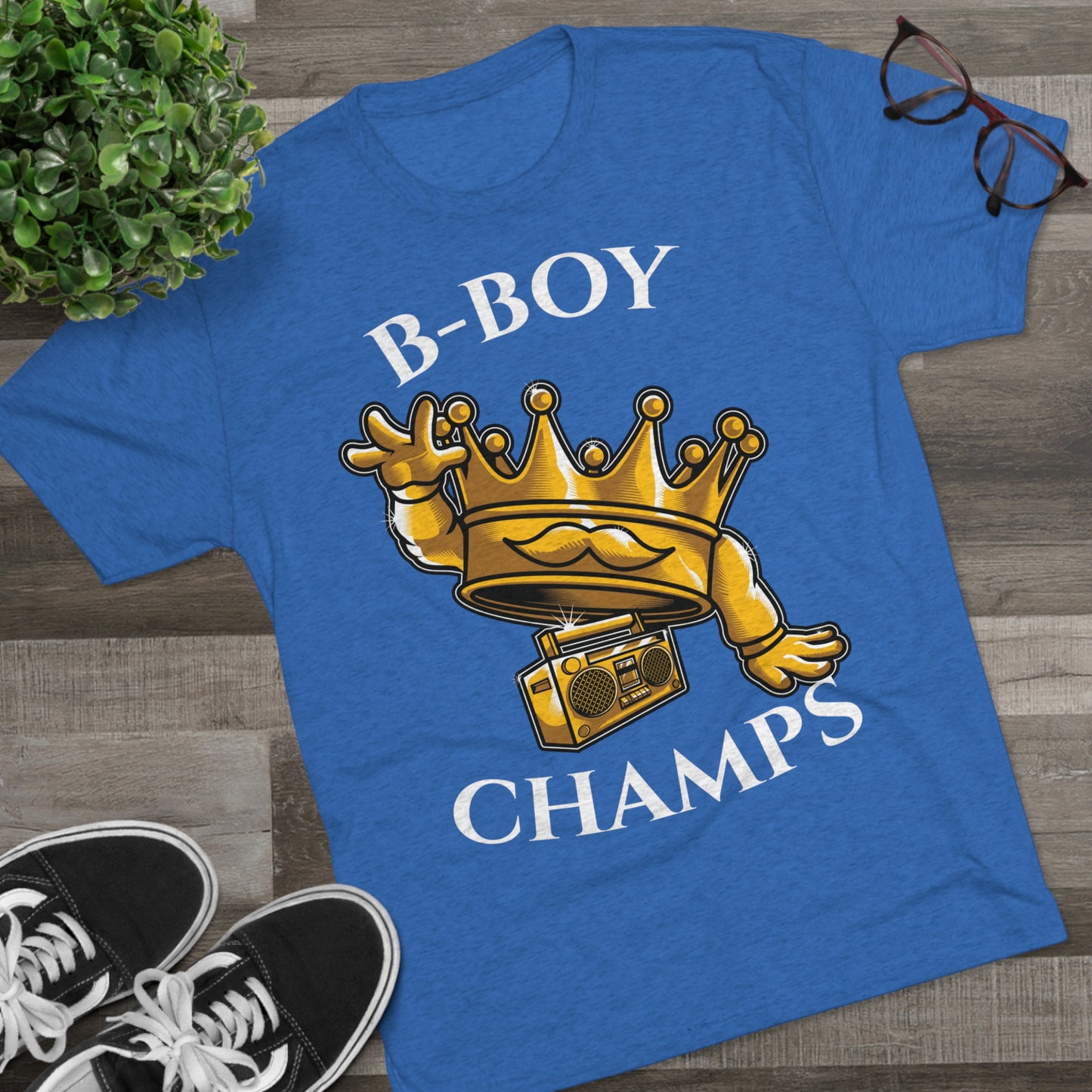 B-BOY CHAMPS (No Crest) - PREMIUM SOFT - Unisex Tri-Blend Crew Tee (Next Level 6010)