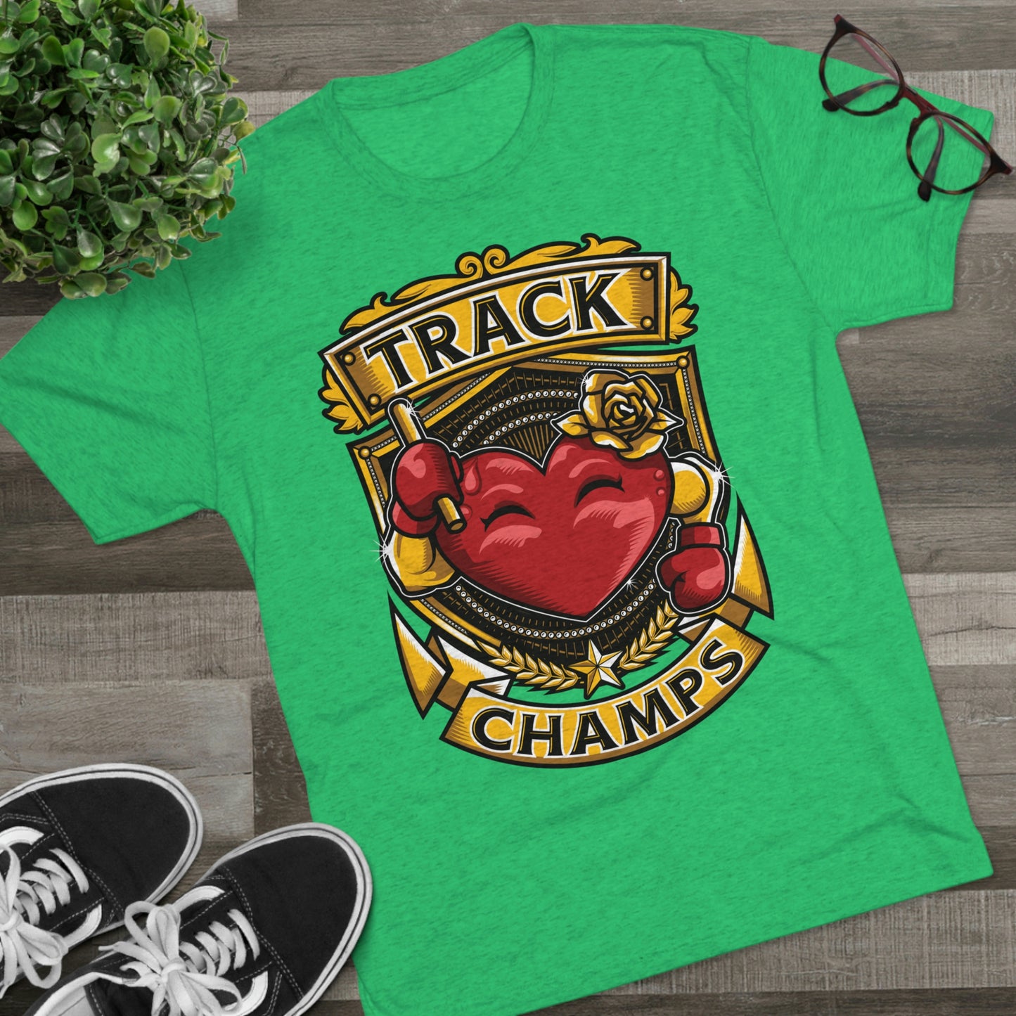 TRACK CHAMPS - PREMIUM SOFT - Unisex Tri-Blend Crew Tee (Next Level 6010)