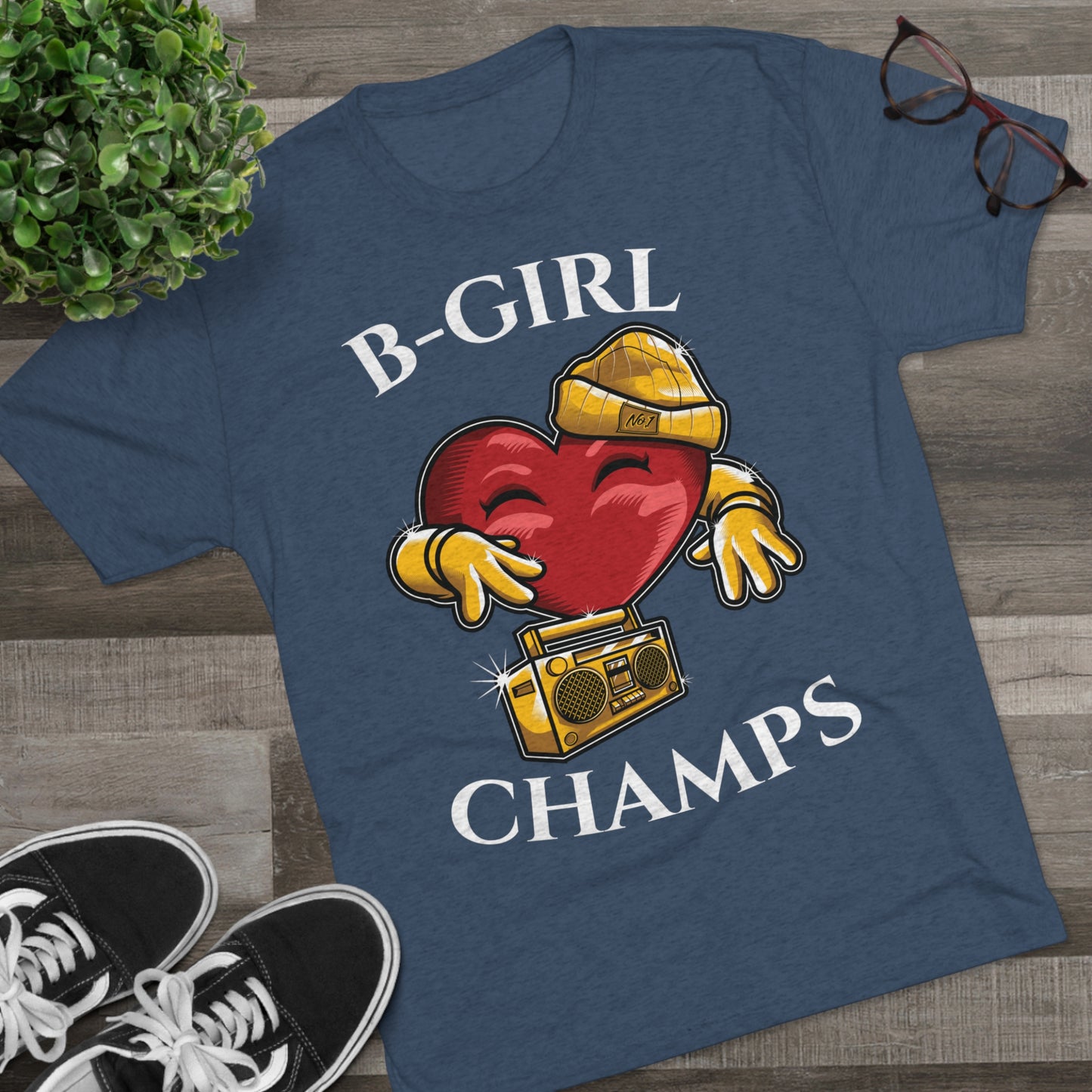 B-GIRL CHAMPS (No Crest) - PREMIUM SOFT - Unisex Tri-Blend Crew Tee (Next Level 6010)