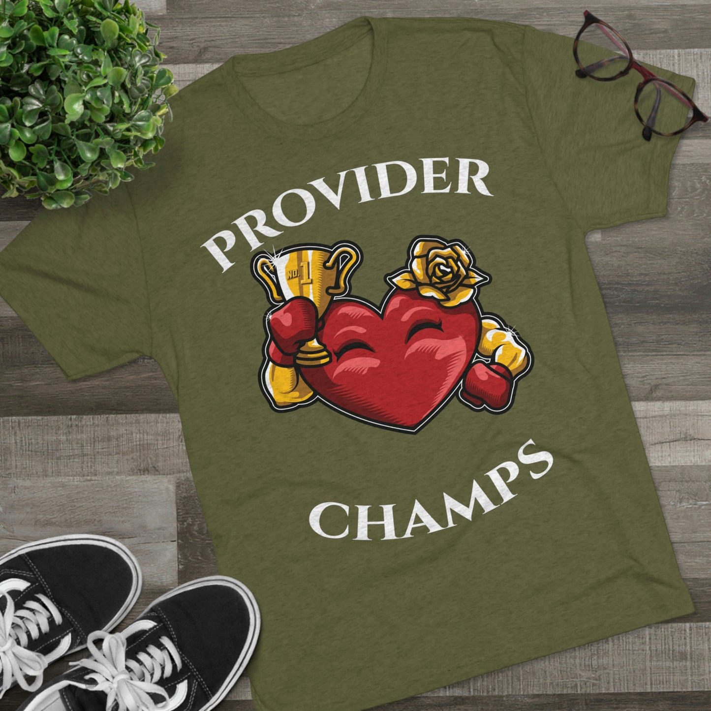 PROVIDER CHAMPS (Alternate Logo) - PREMIUM SOFT - Unisex Tri-Blend Crew Tee (Next Level 6010)