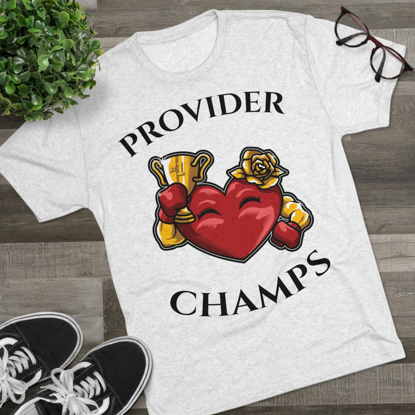 PROVIDER CHAMPS (Alternate Logo) - PREMIUM SOFT - Unisex Tri-Blend Crew Tee (Next Level 6010)