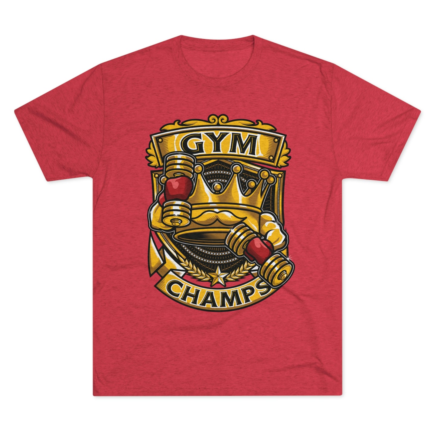 GYM CHAMPS - PREMIUM SOFT - Unisex Tri-Blend Crew Tee (Next Level 6010)