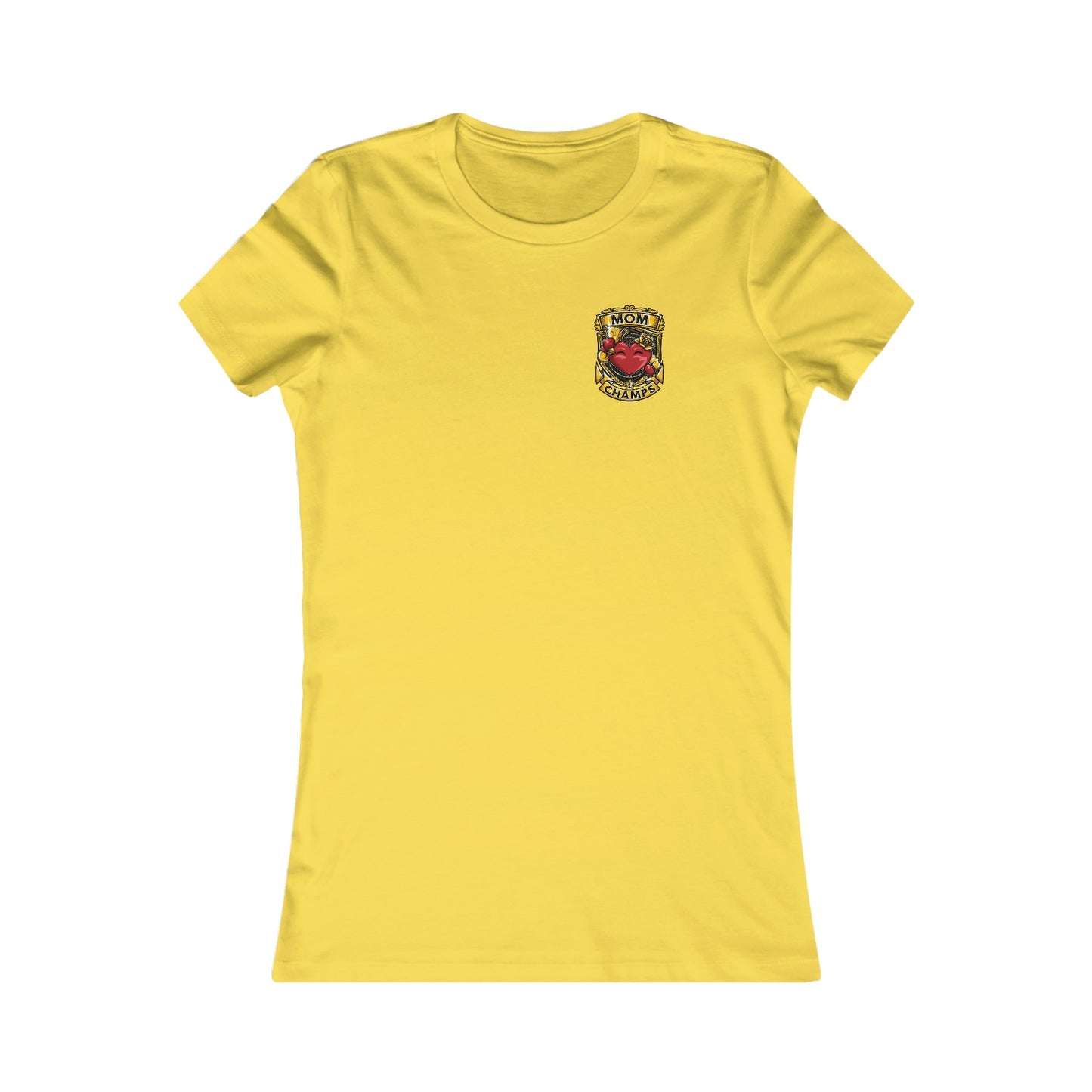 Mom Champs! (Small Front & Back Logo) - Women's Favorite Tee (Bella+Canvas)