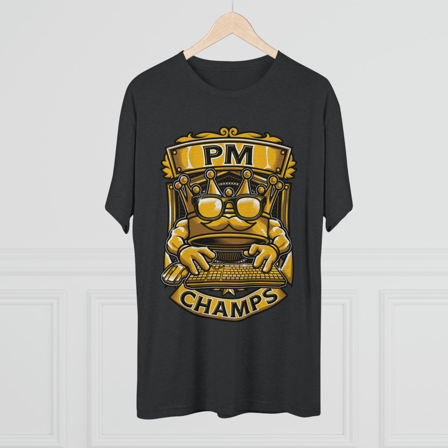 PM CHAMPS (Men) - PREMIUM SOFT - Unisex Tri-Blend Crew Tee (Next Level 6010)