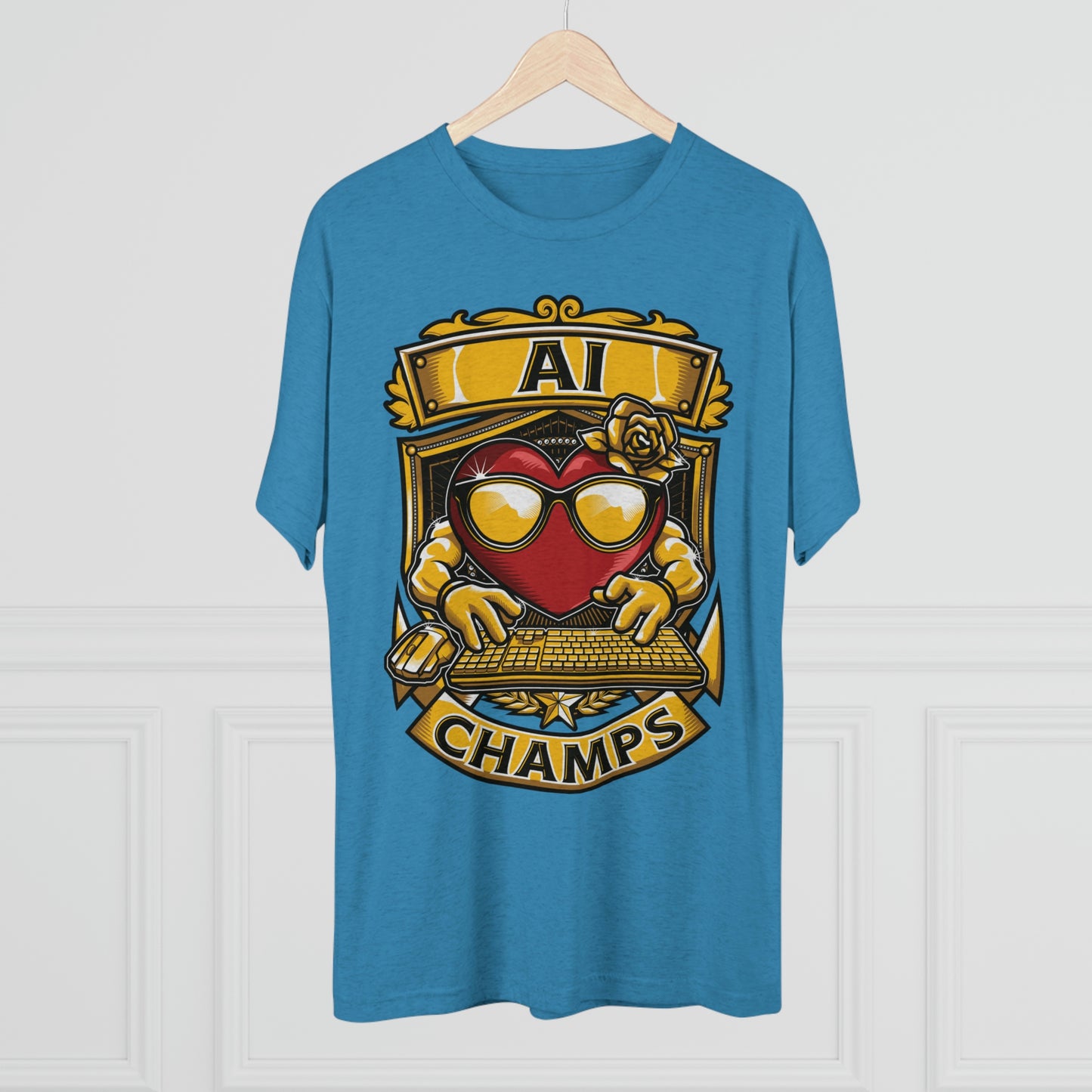 AI CHAMPS - PREMIUM SOFT - Unisex Tri-Blend Crew Tee (Next Level 6010)