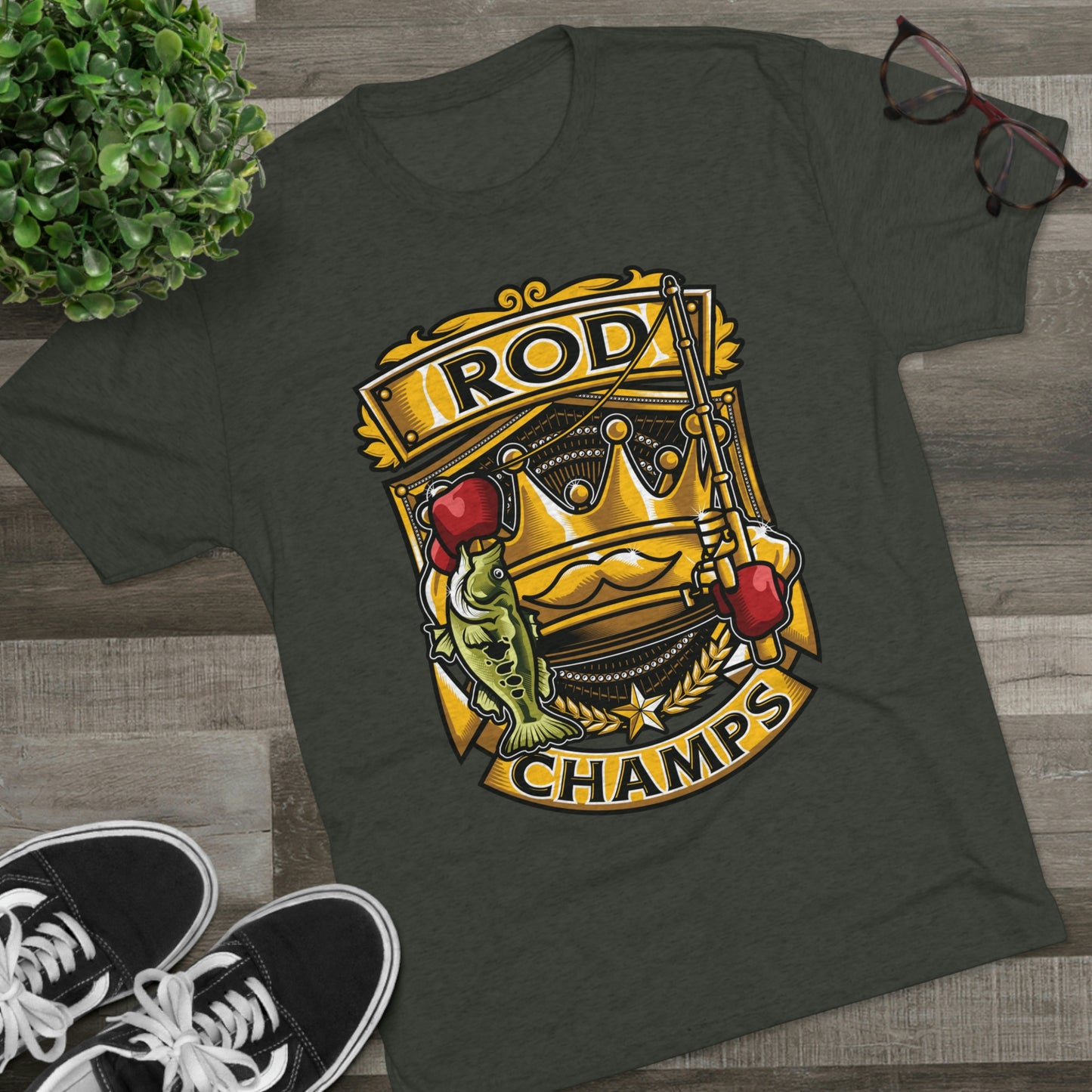 ROD CHAMPS - PREMIUM SOFT - Unisex Tri-Blend Crew Tee (Next Level 6010)