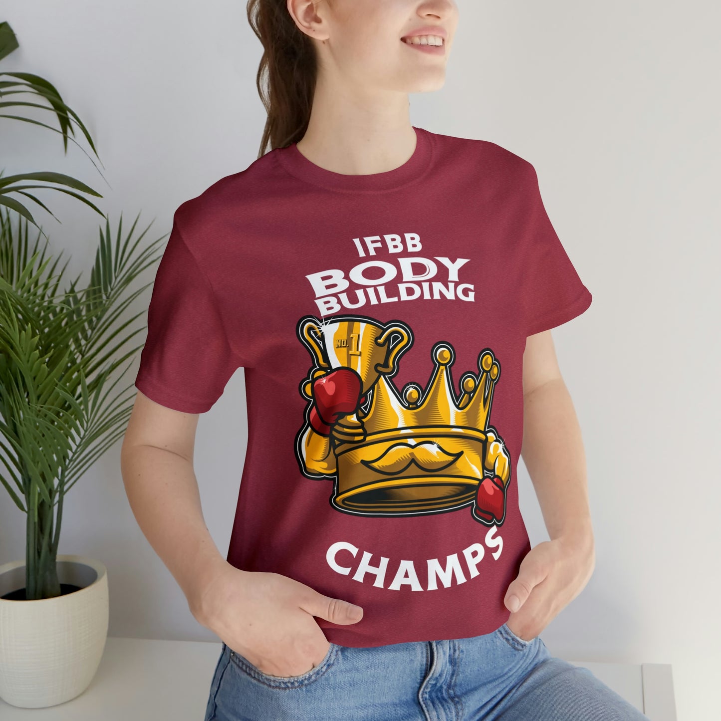 IFBB BODY BUILDING CHAMPS (v2) - Unisex Jersey Short Sleeve Tee (Bella+Canvas)