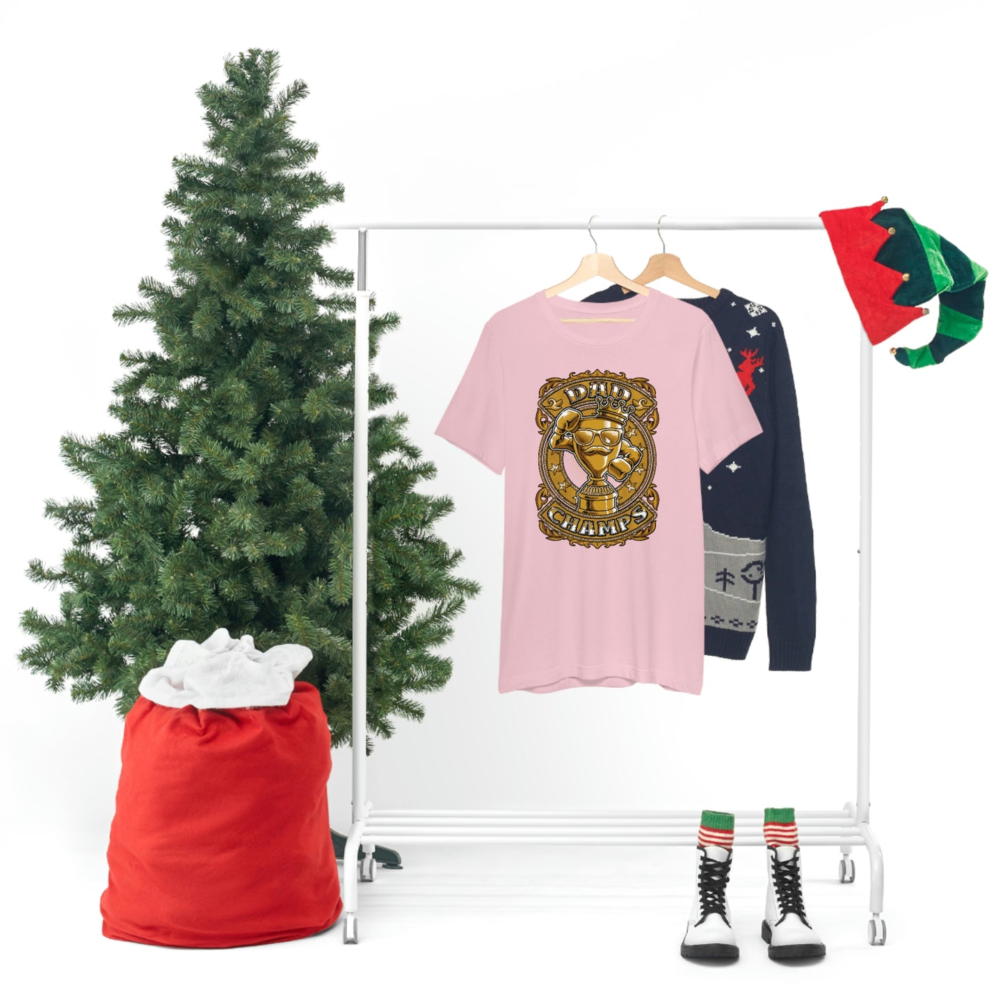 Dad Champs (Gold)! - Unisex Jersey Short Sleeve Tee (Bella+Canvas)
