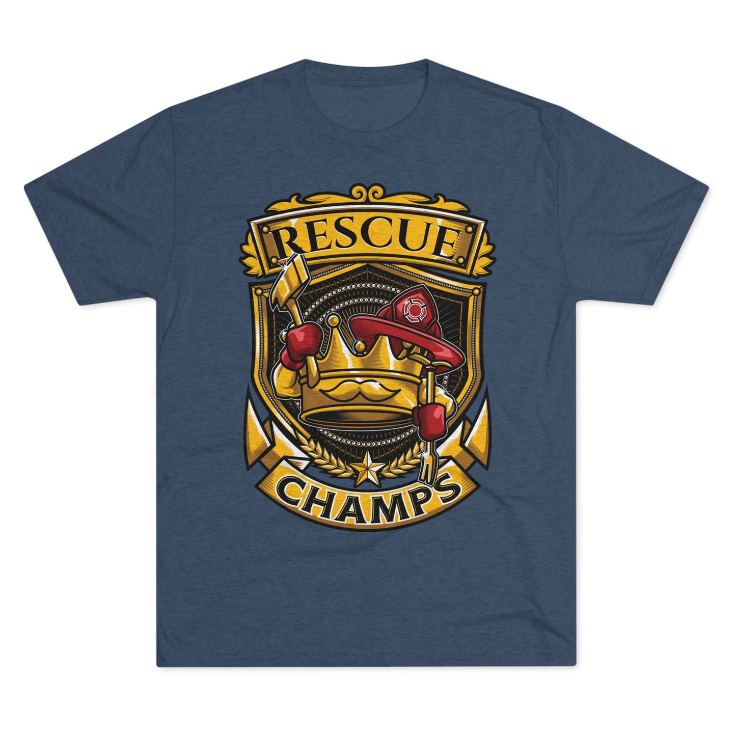 RESCUE CHAMPS - PREMIUM SOFT - Unisex Tri-Blend Crew Tee (Next Level 6010)