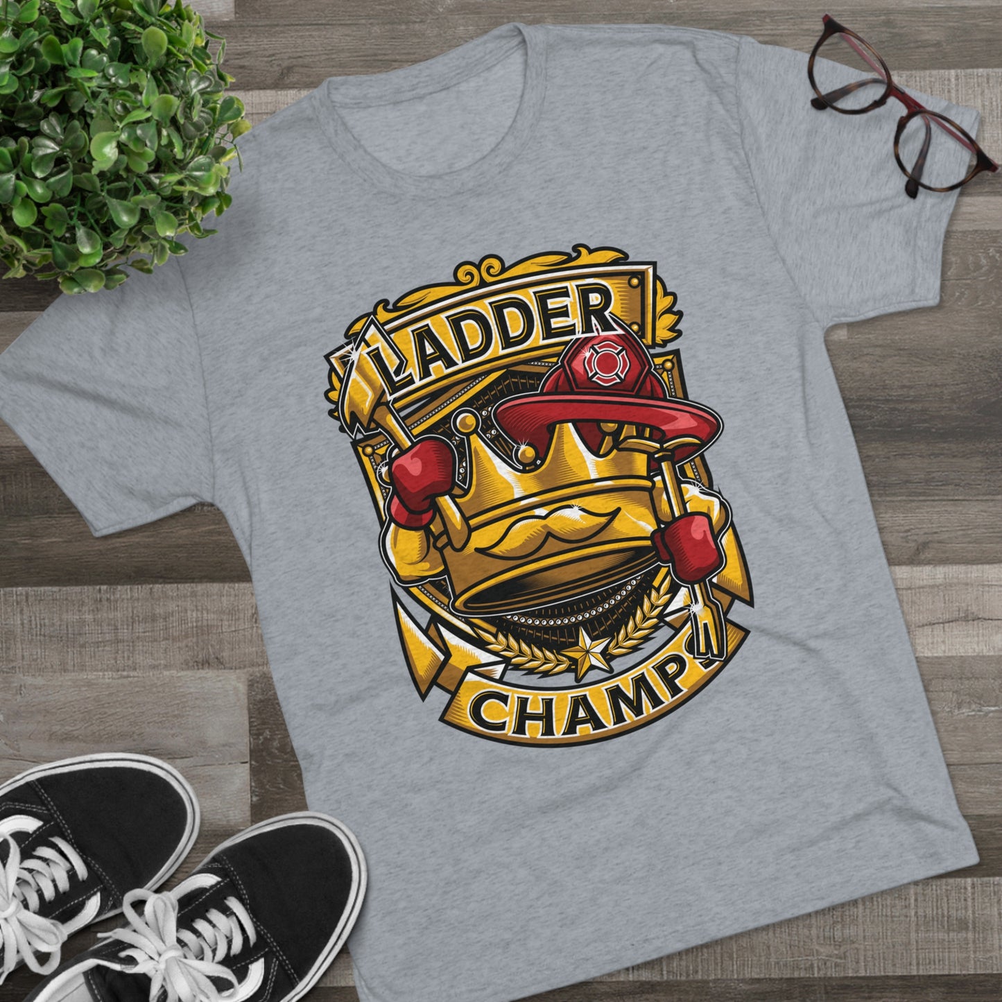 LADDER CHAMPS - PREMIUM SOFT - Unisex Tri-Blend Crew Tee (Next Level 6010)