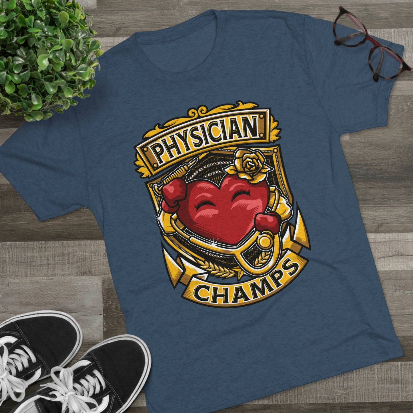PHYSICIAN CHAMPS - PREMIUM SOFT - Unisex Tri-Blend Crew Tee (Next Level 6010)