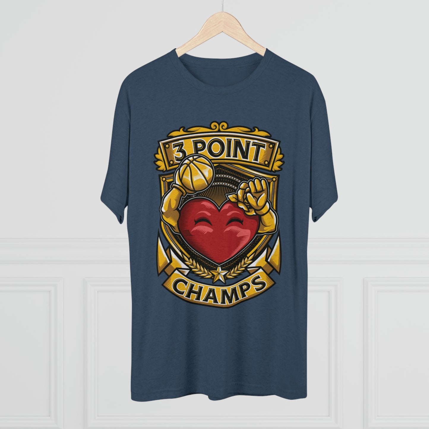 3 POINT CHAMPS - PREMIUM SOFT - Unisex Tri-Blend Crew Tee (Next Level 6010)