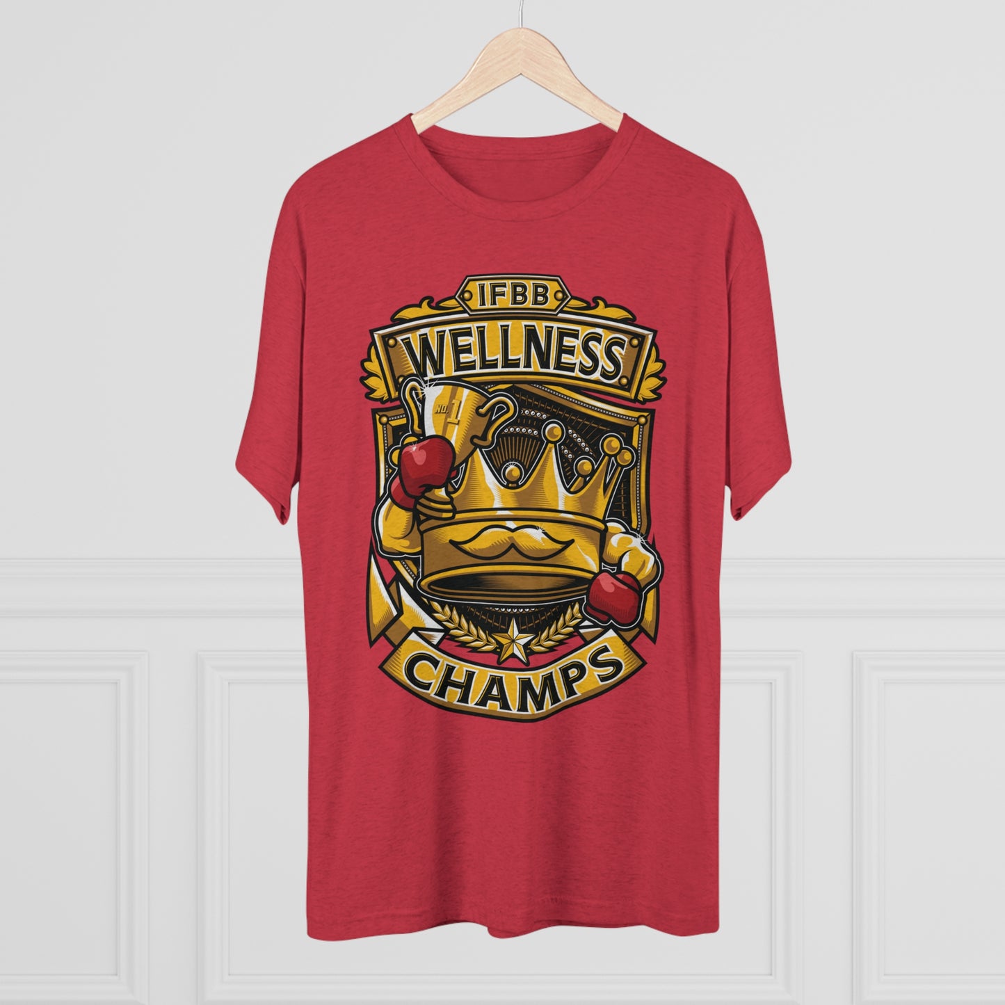 IFBB WELNESS CHAMPS - PREMIUM SOFT - Unisex Tri-Blend Crew Tee (Next Level 6010)