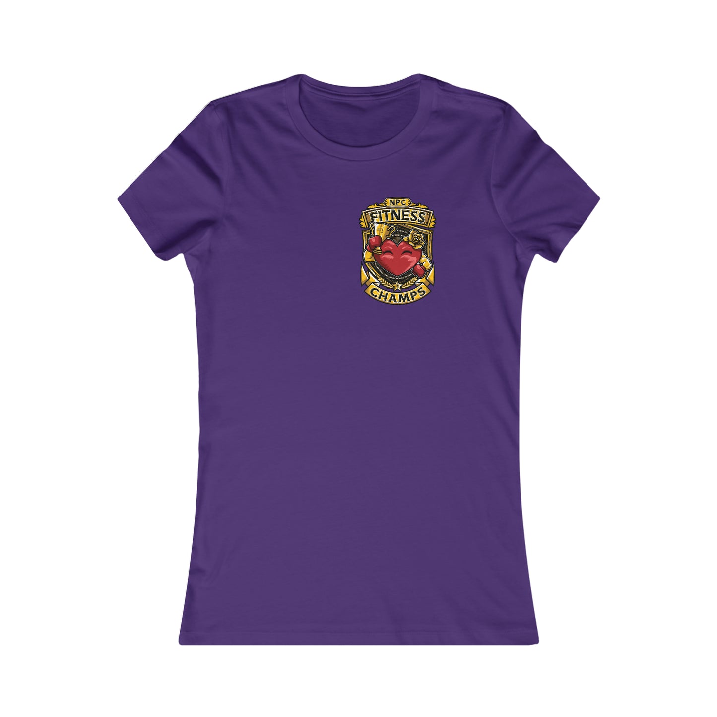 NPC FITNESS CHAMPS! (Small Front Logo) - Women's Favorite Tee (Bella+Canvas)