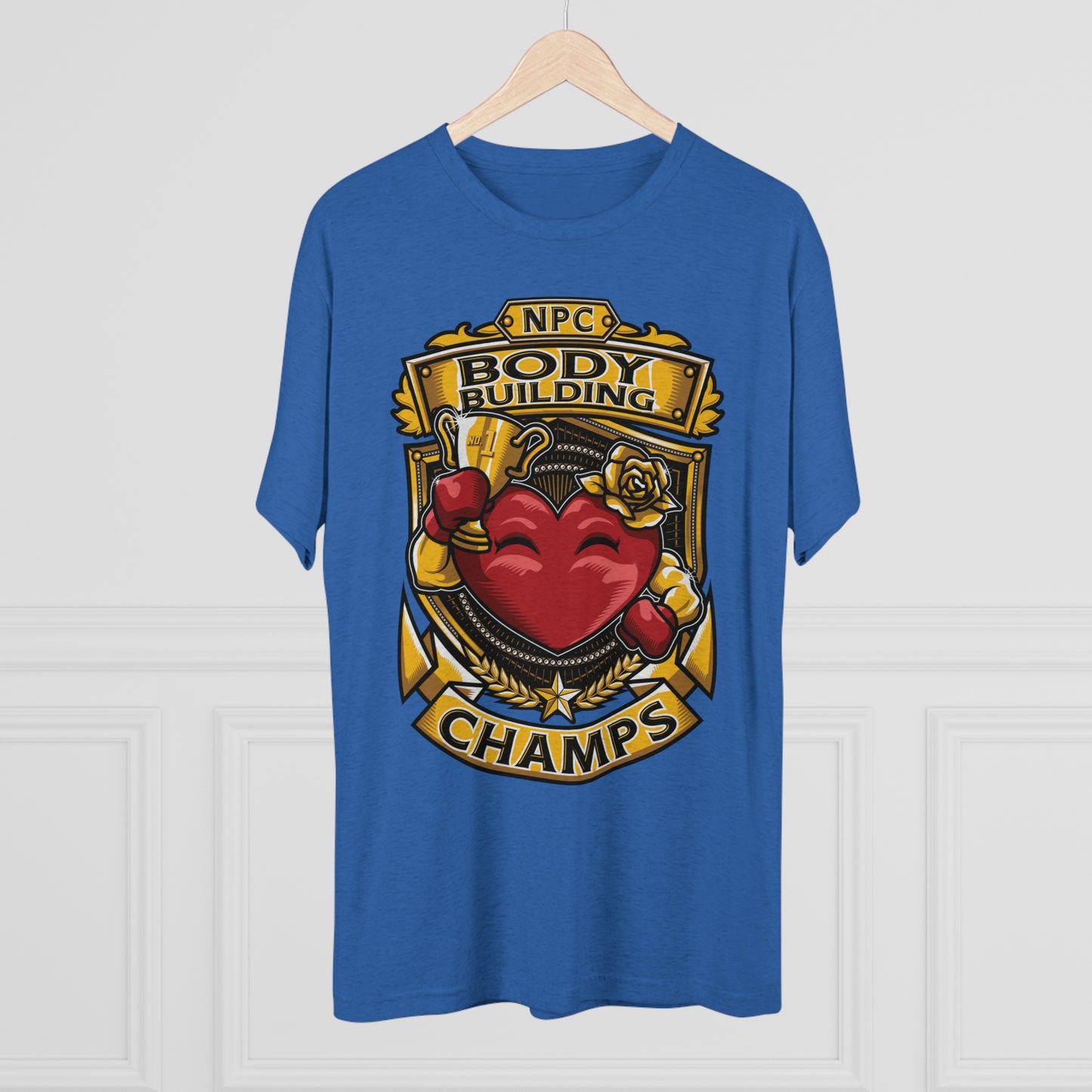 NPC BODY BUILDING CHAMPS - PREMIUM SOFT - Unisex Tri-Blend Crew Tee (Next Level 6010)