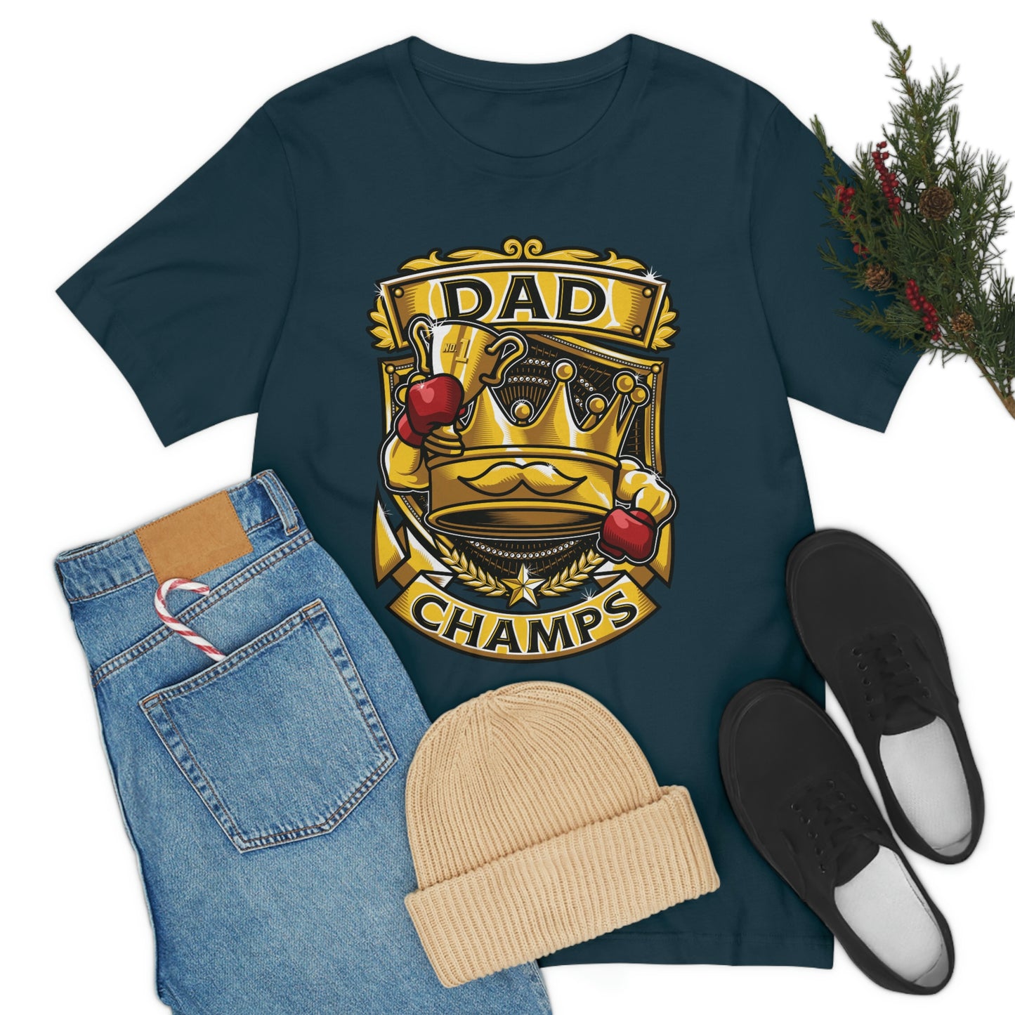 Dad Champs! - Unisex Jersey Short Sleeve Tee (Canvas-Bella)