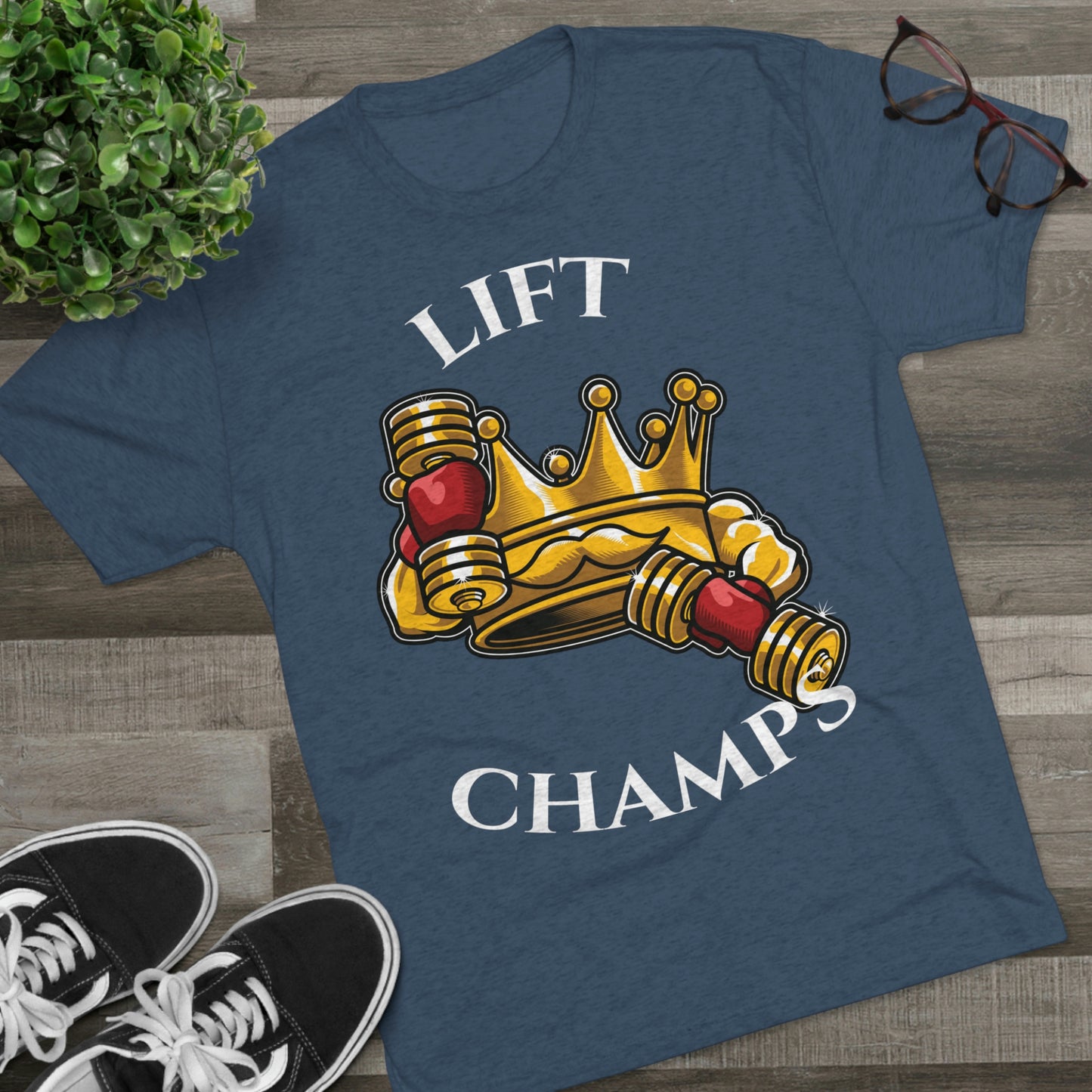 LIFT CHAMPS - PREMIUM SOFT - Unisex Tri-Blend Crew Tee (Next Level 6010)