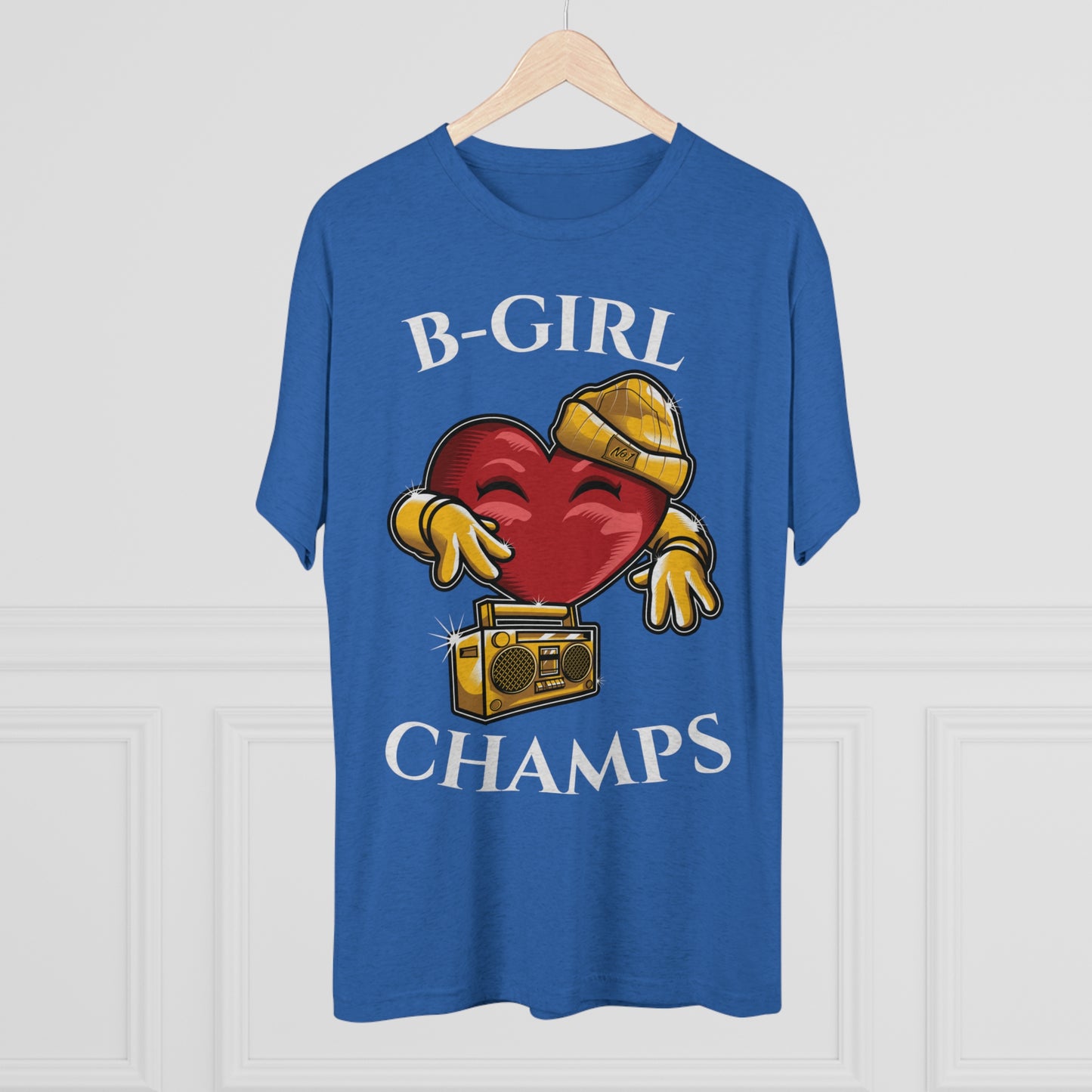 B-GIRL CHAMPS (No Crest) - PREMIUM SOFT - Unisex Tri-Blend Crew Tee (Next Level 6010)