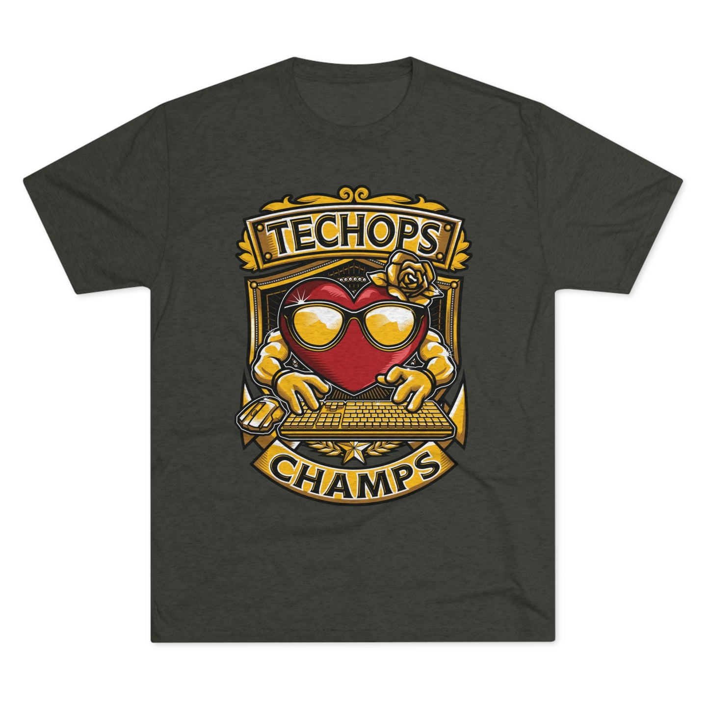 TECHOPS CHAMPS - PREMIUM SOFT - Unisex Tri-Blend Crew Tee (Next Level 6010)