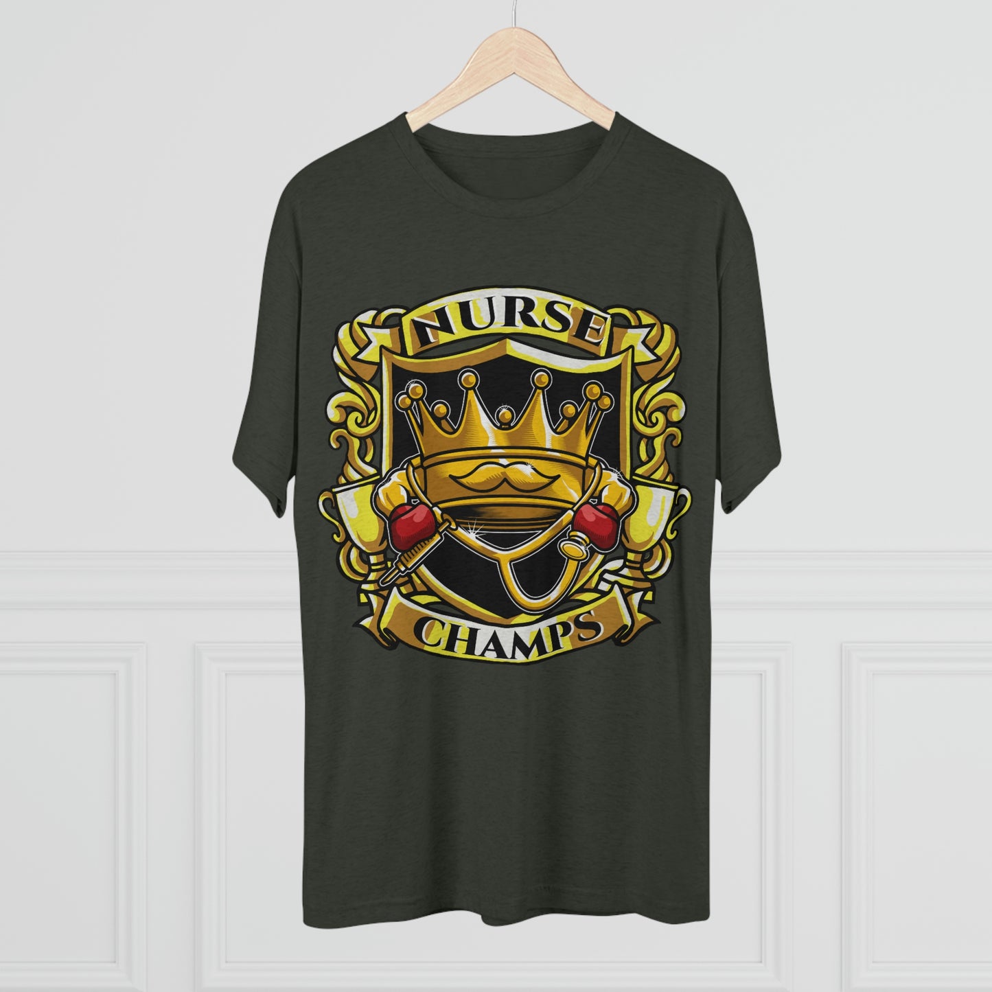 NURSE CHAMPS - PREMIUM SOFT - Unisex Tri-Blend Crew Tee (Next Level 6010)