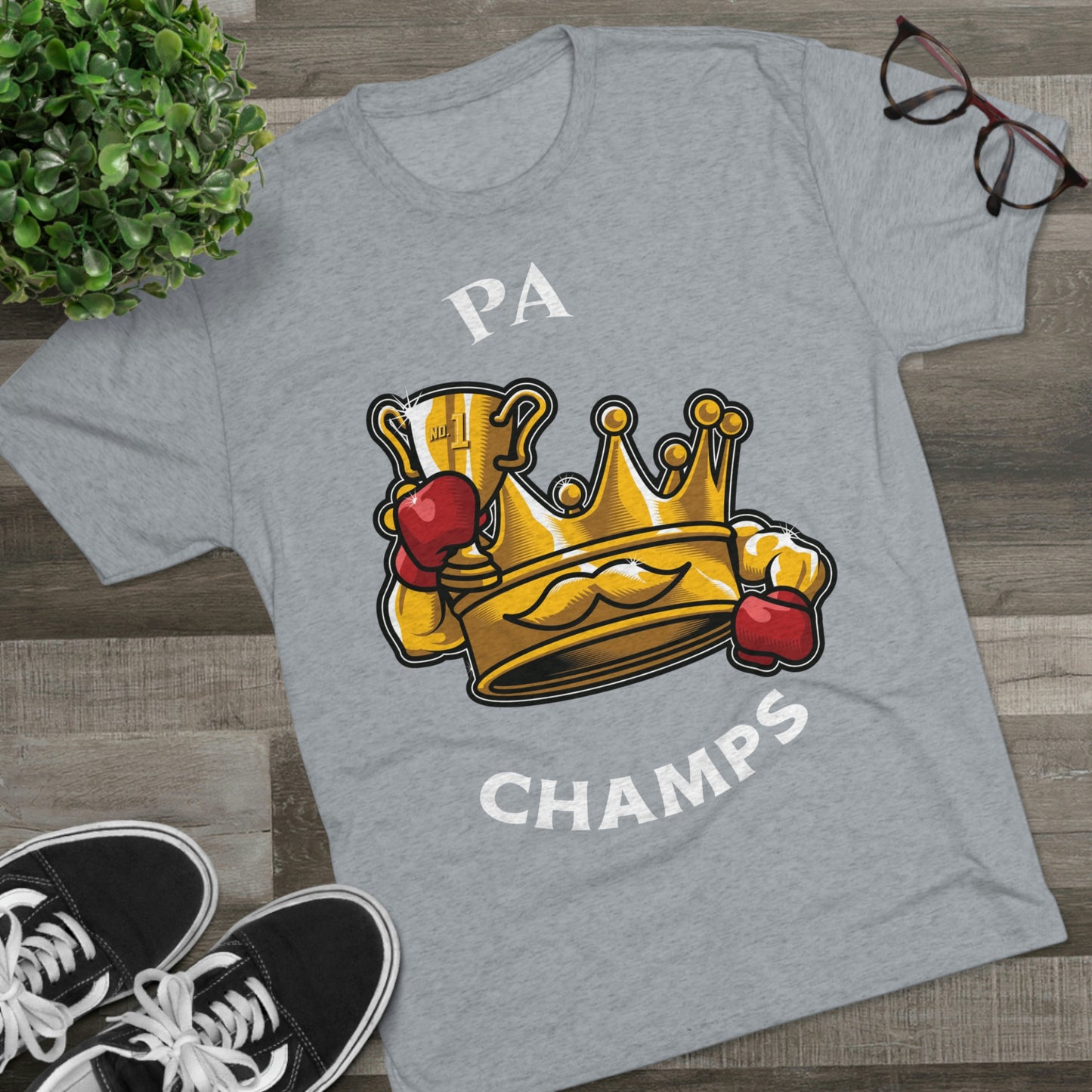 PA CHAMPS (Alternate Logo) - PREMIUM SOFT - Unisex Tri-Blend Crew Tee (Next Level 6010)