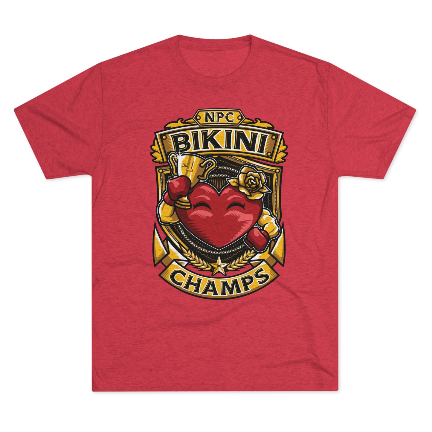 NPC BIKINI CHAMPS - PREMIUM SOFT - Unisex Tri-Blend Crew Tee (Next Level 6010)