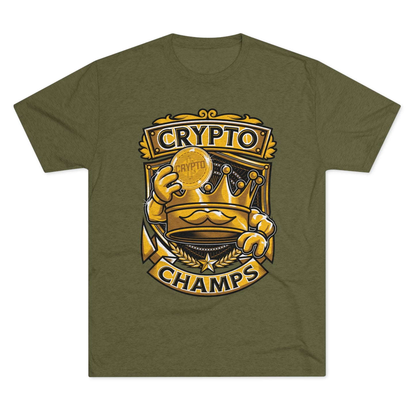 CRYPTO CHAMPS - PREMIUM SOFT - Unisex Tri-Blend Crew Tee (Next Level 6010)